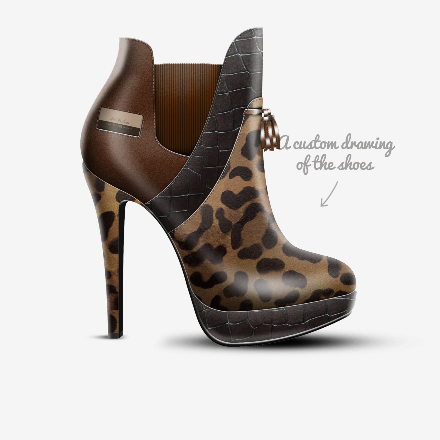 Ed Robins custom made in Italy shoes by Ed Robins | Sketch view