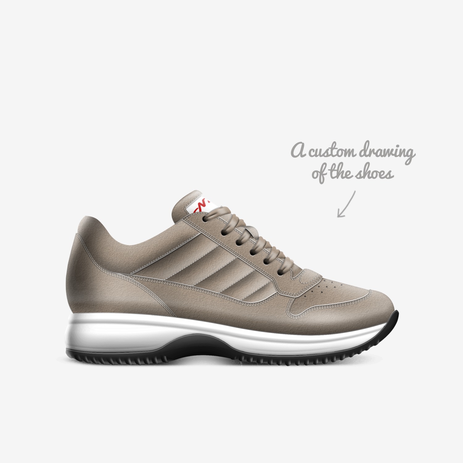 WHEAT custom made in Italy shoes by Ashton Keys | Sketch view