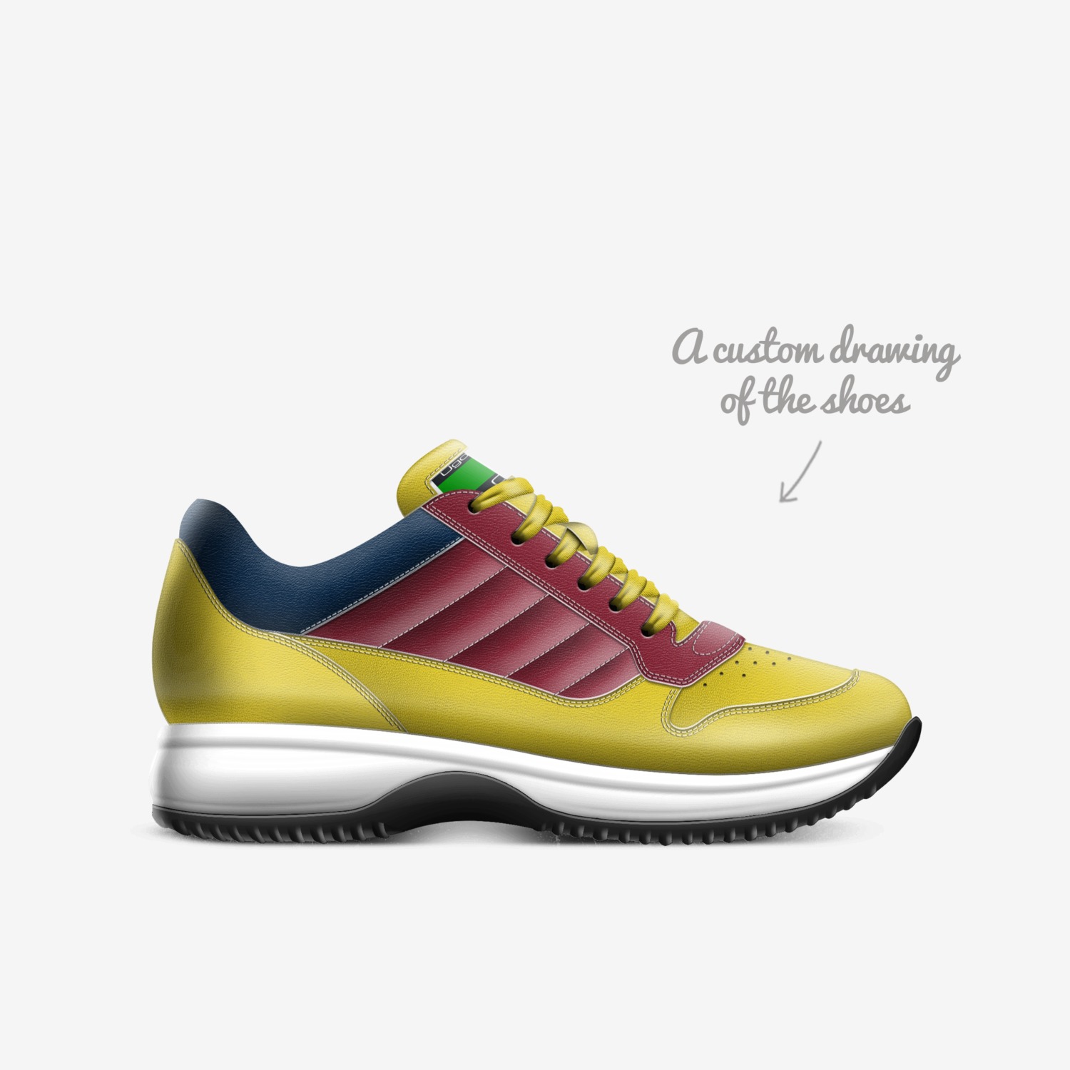 Sambar custom made in Italy shoes by Danny Chambers | Sketch view