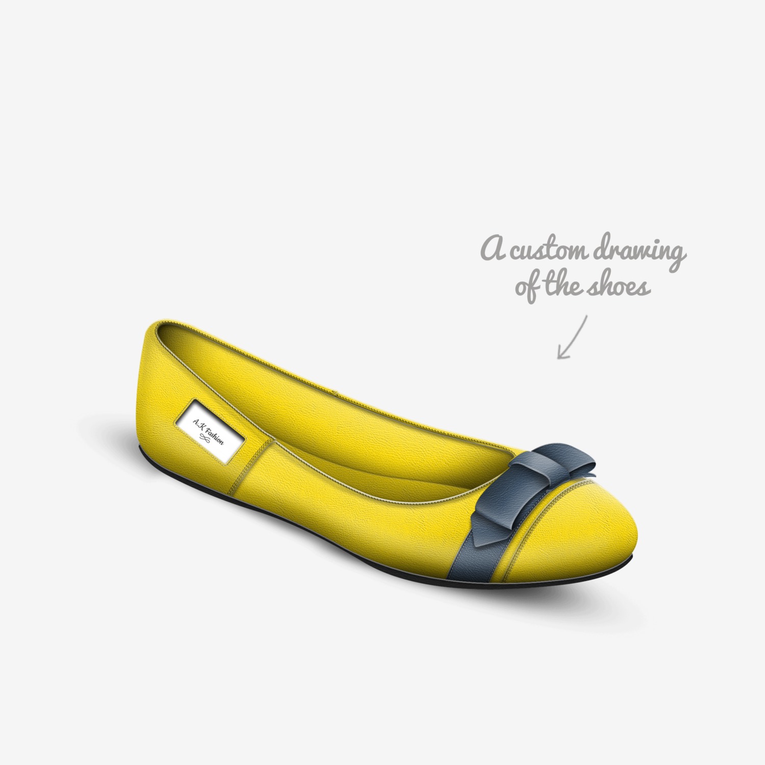 A.K Fashion  custom made in Italy shoes by Arpita Karmakar | Sketch view