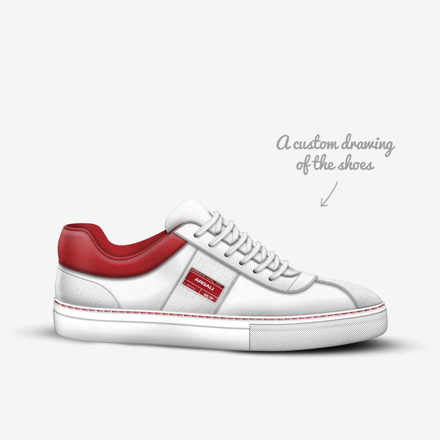 Argali custom made in Italy shoes by Danny Chambers | Sketch view