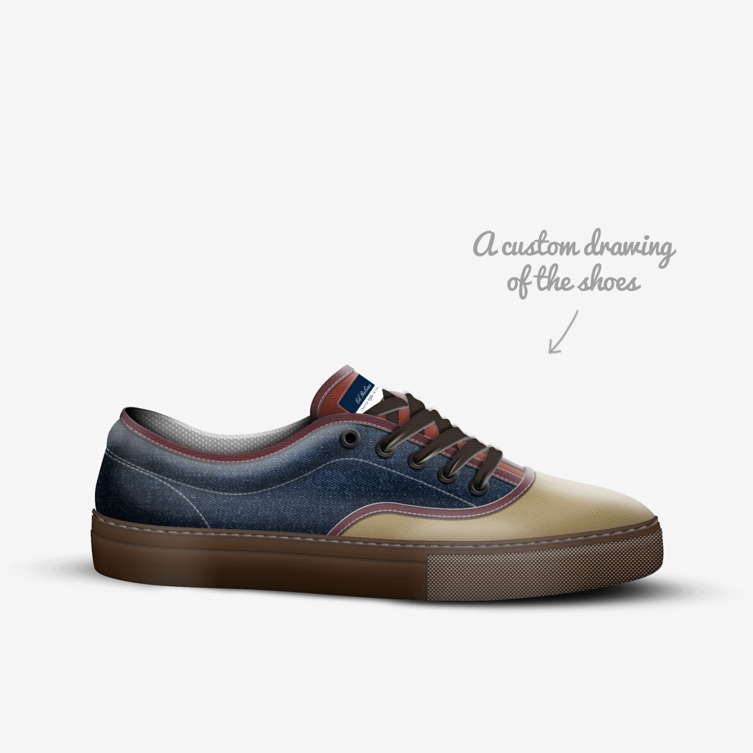 Ed Robins custom made in Italy shoes by Ed Robins | Sketch view