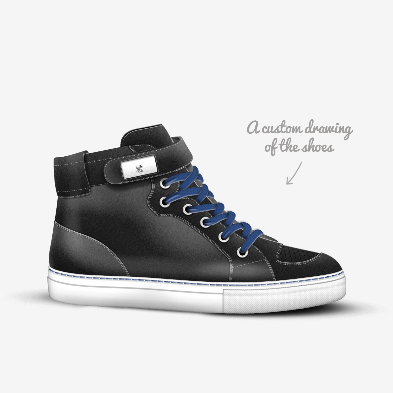 hjjjh custom made in Italy shoes by Melissa Kolasa | Sketch view