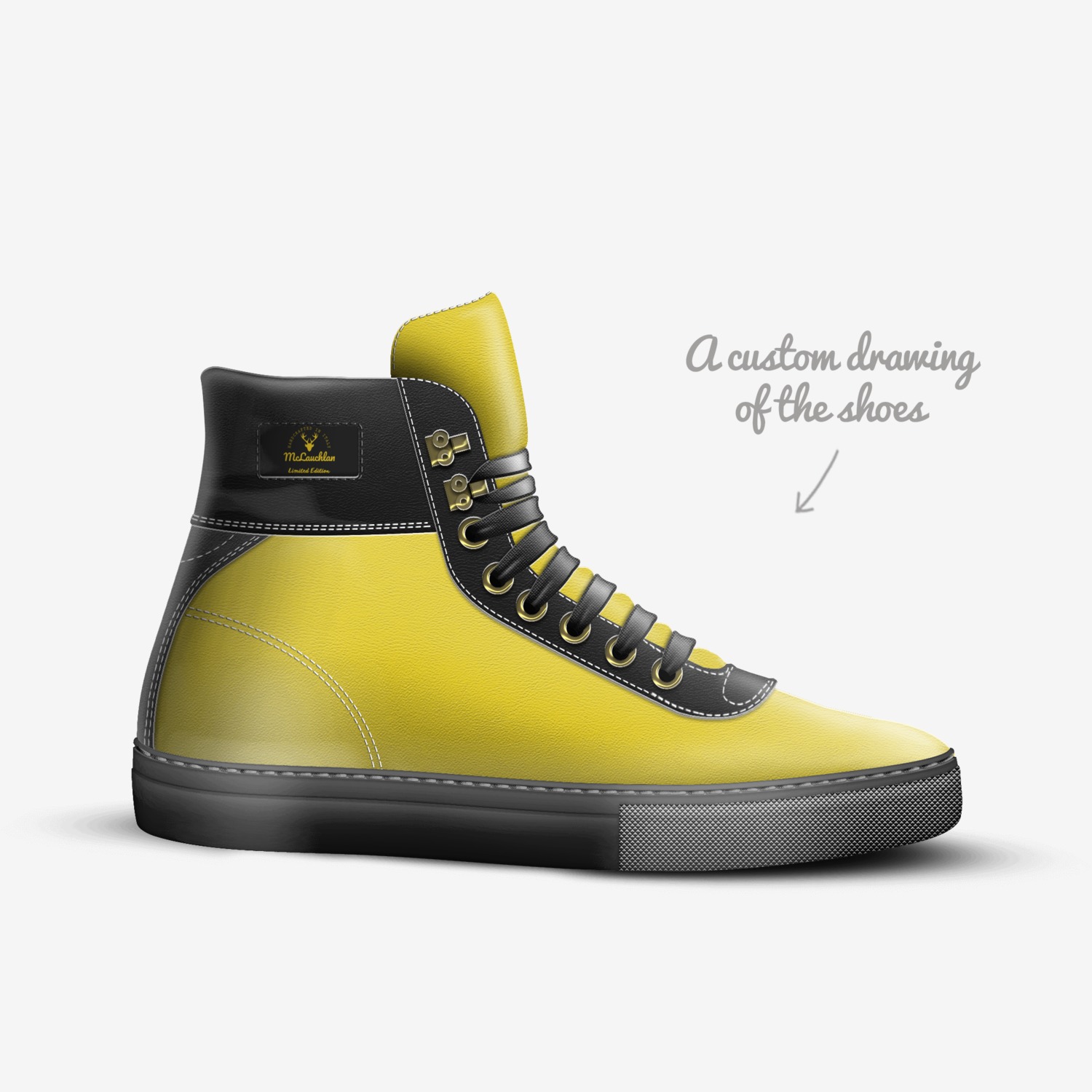 S&M custom made in Italy shoes by Sarah Mclauchlan | Sketch view