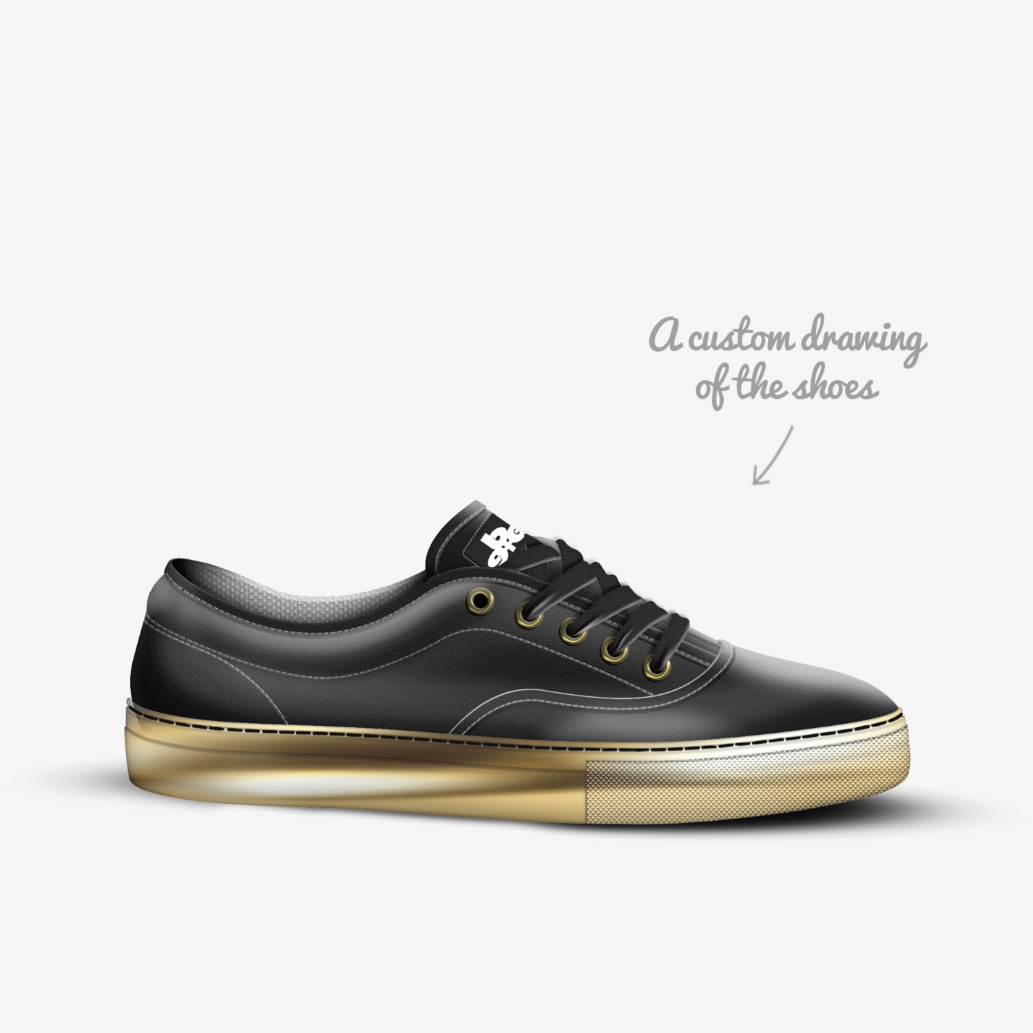 ALLBLACK GB STORIA custom made in Italy shoes by Being Great Every Day | Sketch view