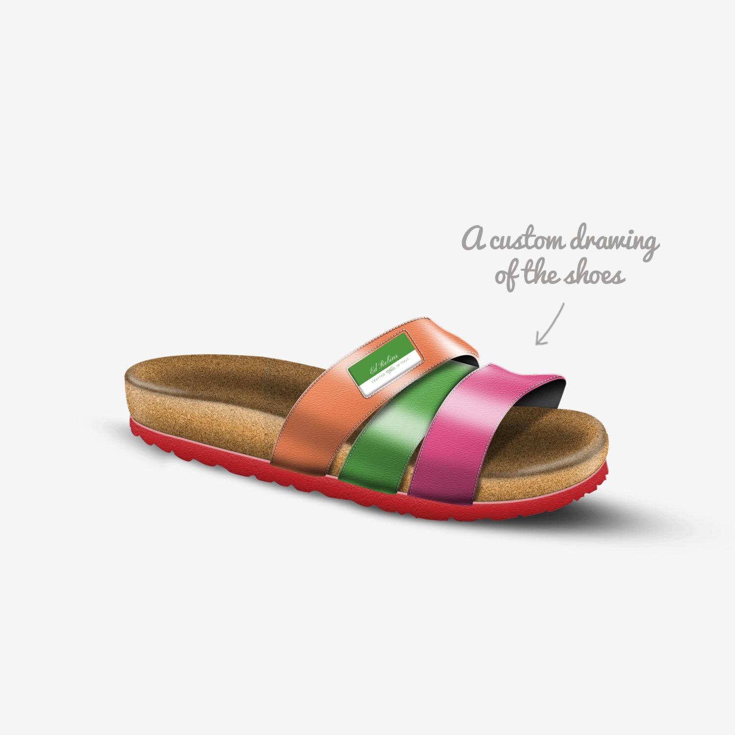 Ed Robins  custom made in Italy shoes by Ed Robins | Sketch view