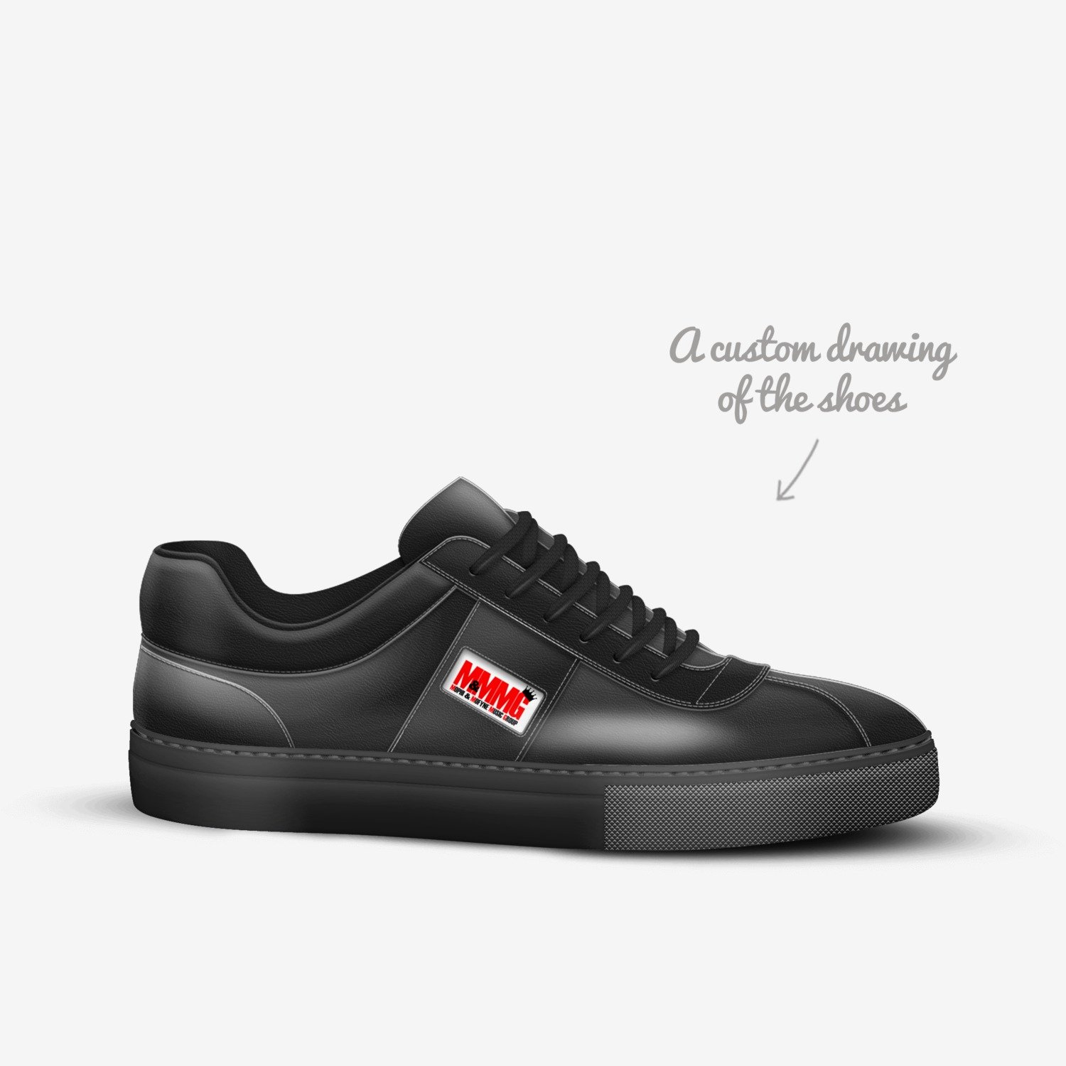 Mophi & Mofyne 872 custom made in Italy shoes by Rodney Jackson | Sketch view