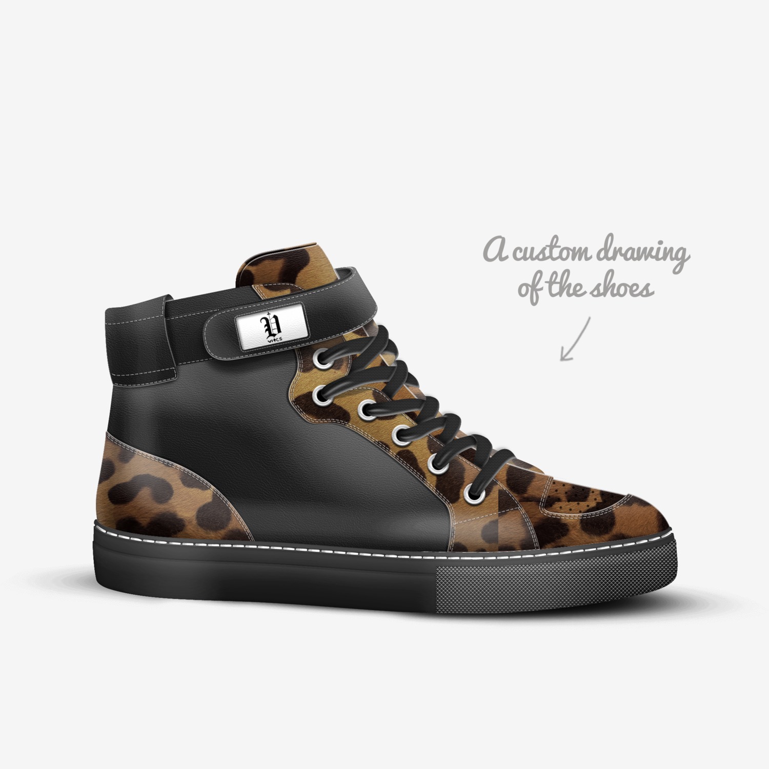 vics jaguar 3 custom made in Italy shoes by Brayden Murphy | Sketch view