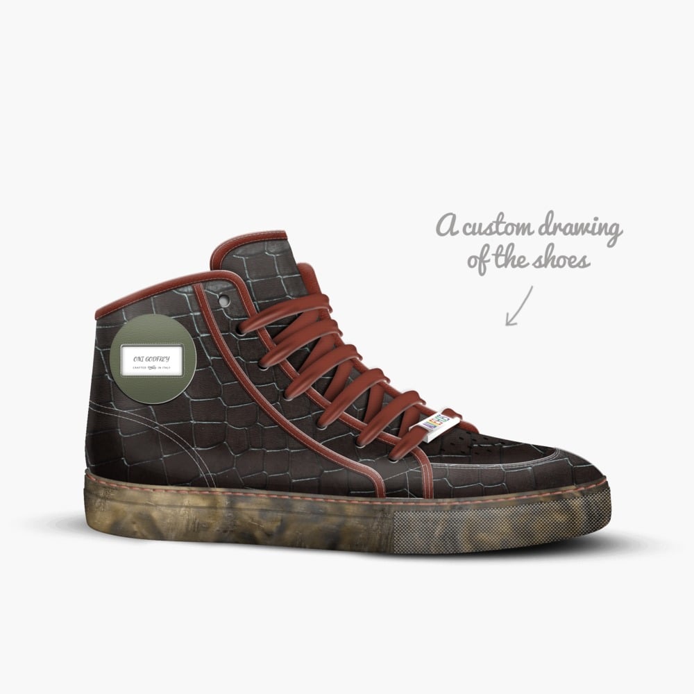 ONI GODFREY limited edition shoe ONI GODFREY artisan made in Italy shoes by Jessica Mitchell