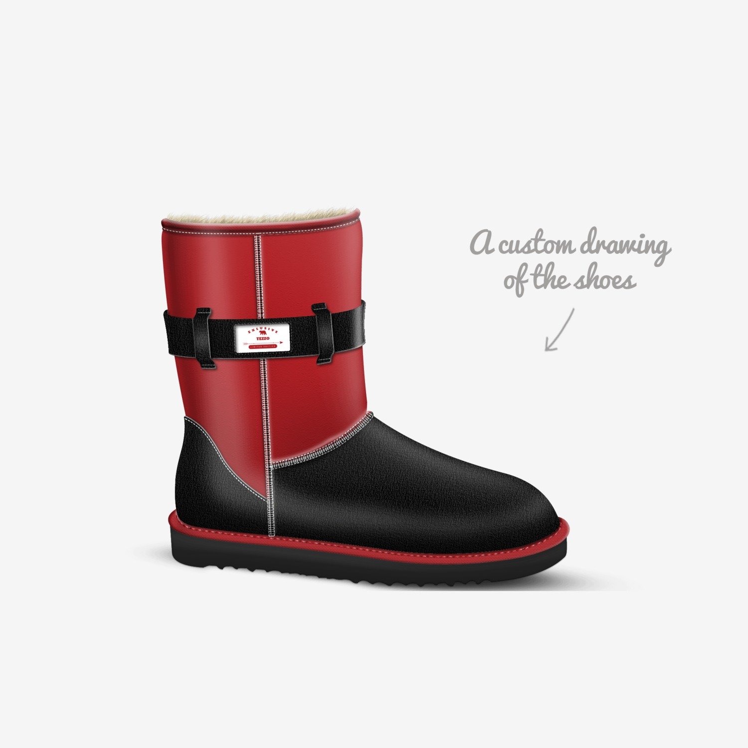Tezzo custom made in Italy shoes by Dontell King | Sketch view