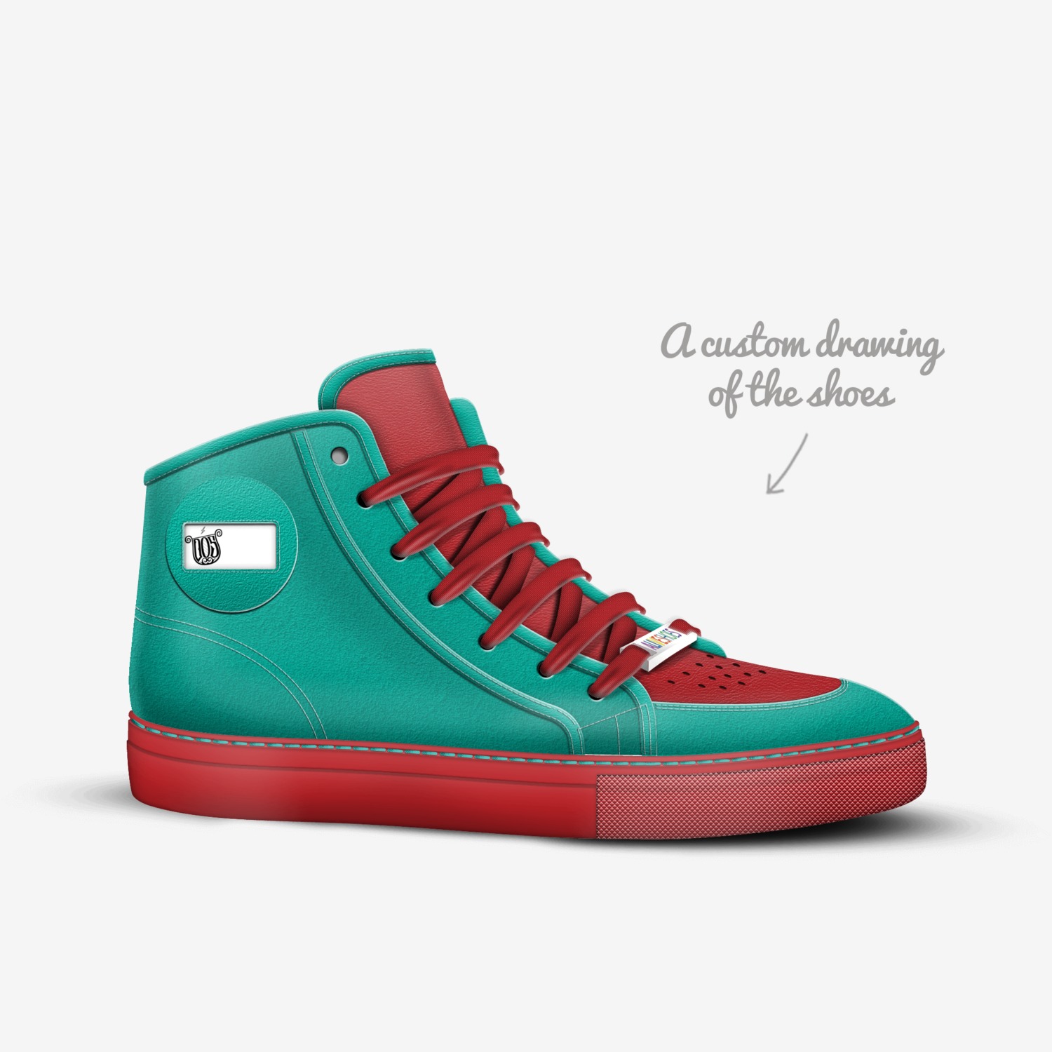 Rephaim custom made in Italy shoes by Laura Washington | Sketch view