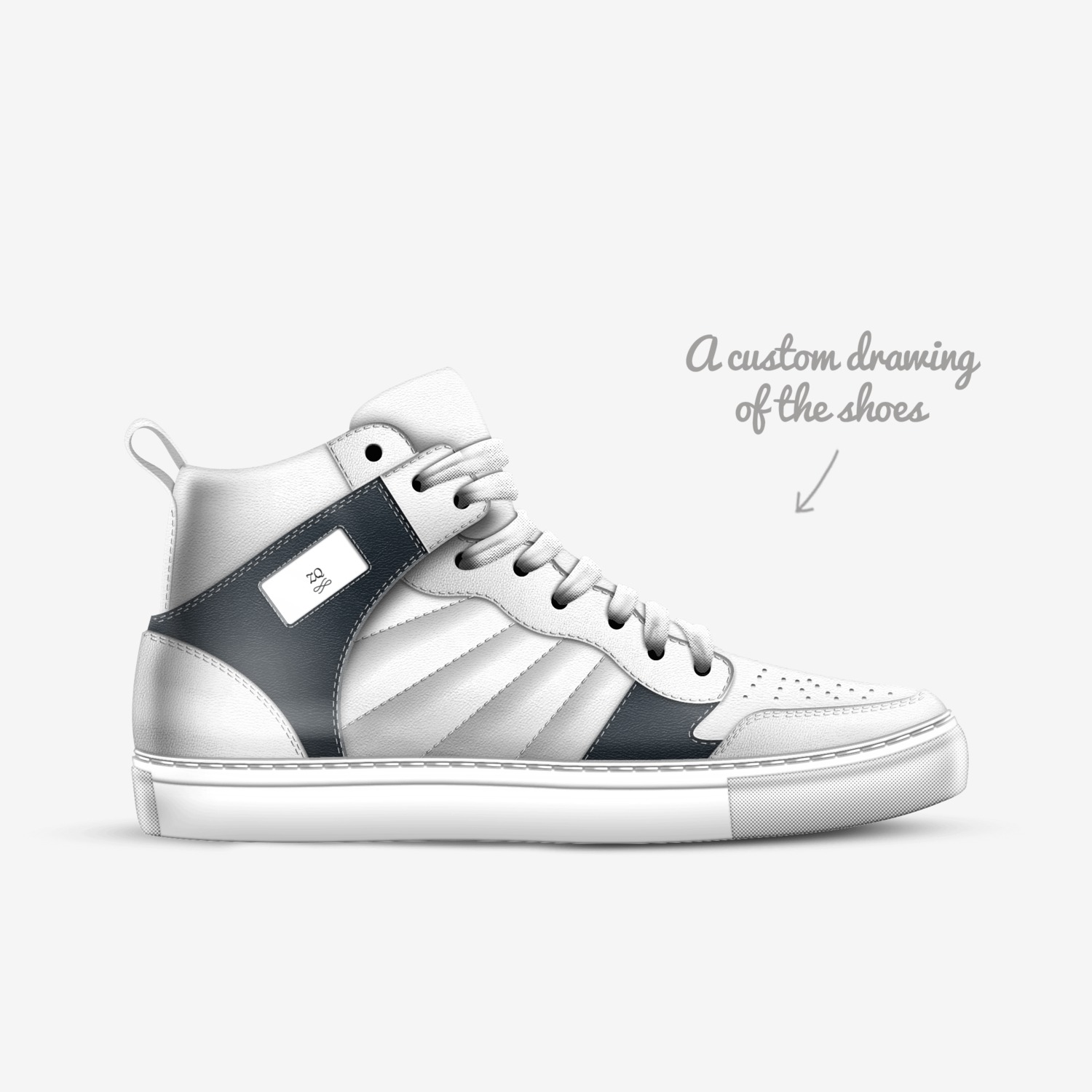 ZQ custom made in Italy shoes by Beau Joli Andrews | Sketch view
