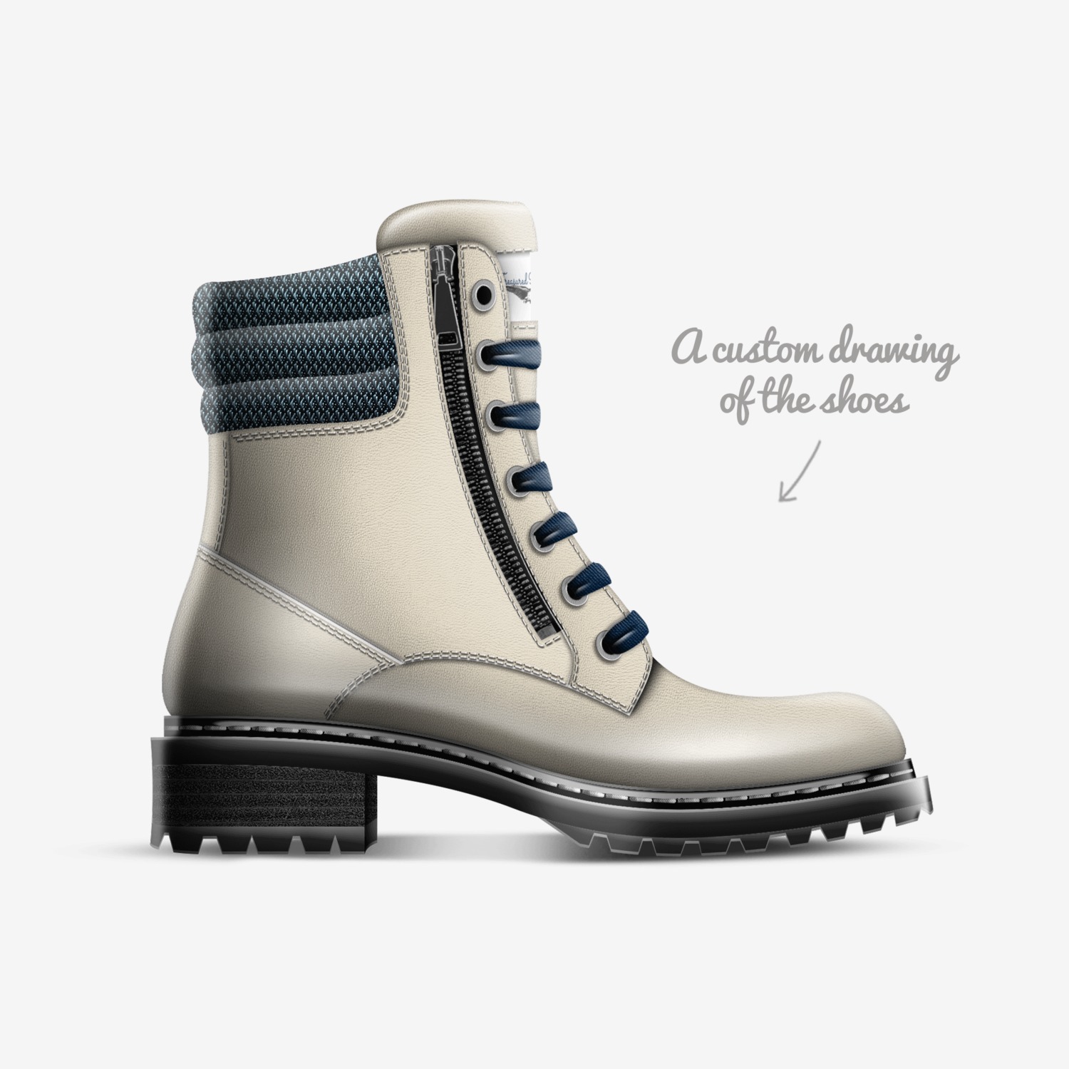 Vezzys custom made in Italy shoes by Chavez Mckee | Sketch view