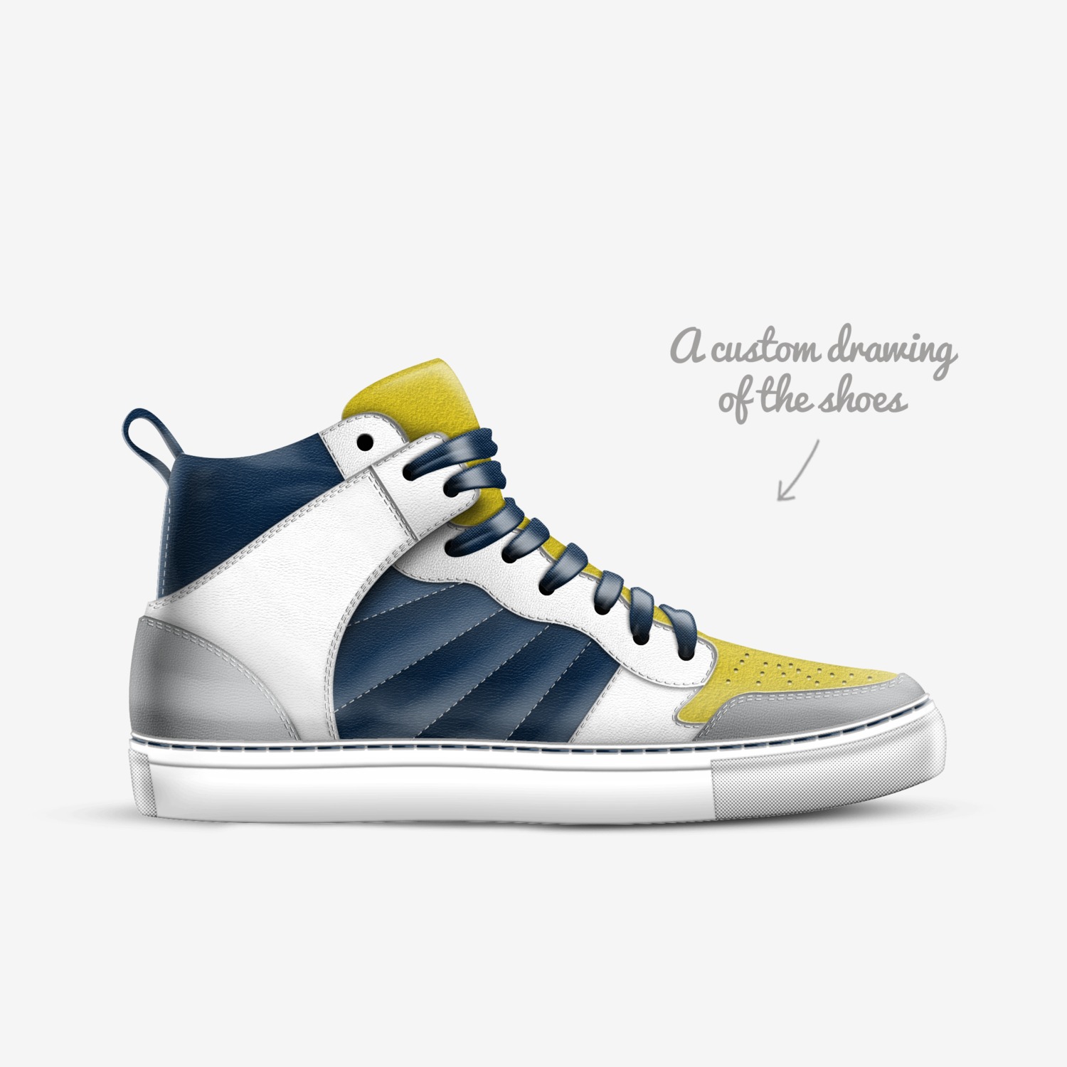 LaPiscine custom made in Italy shoes by Monsieur Léon | Sketch view