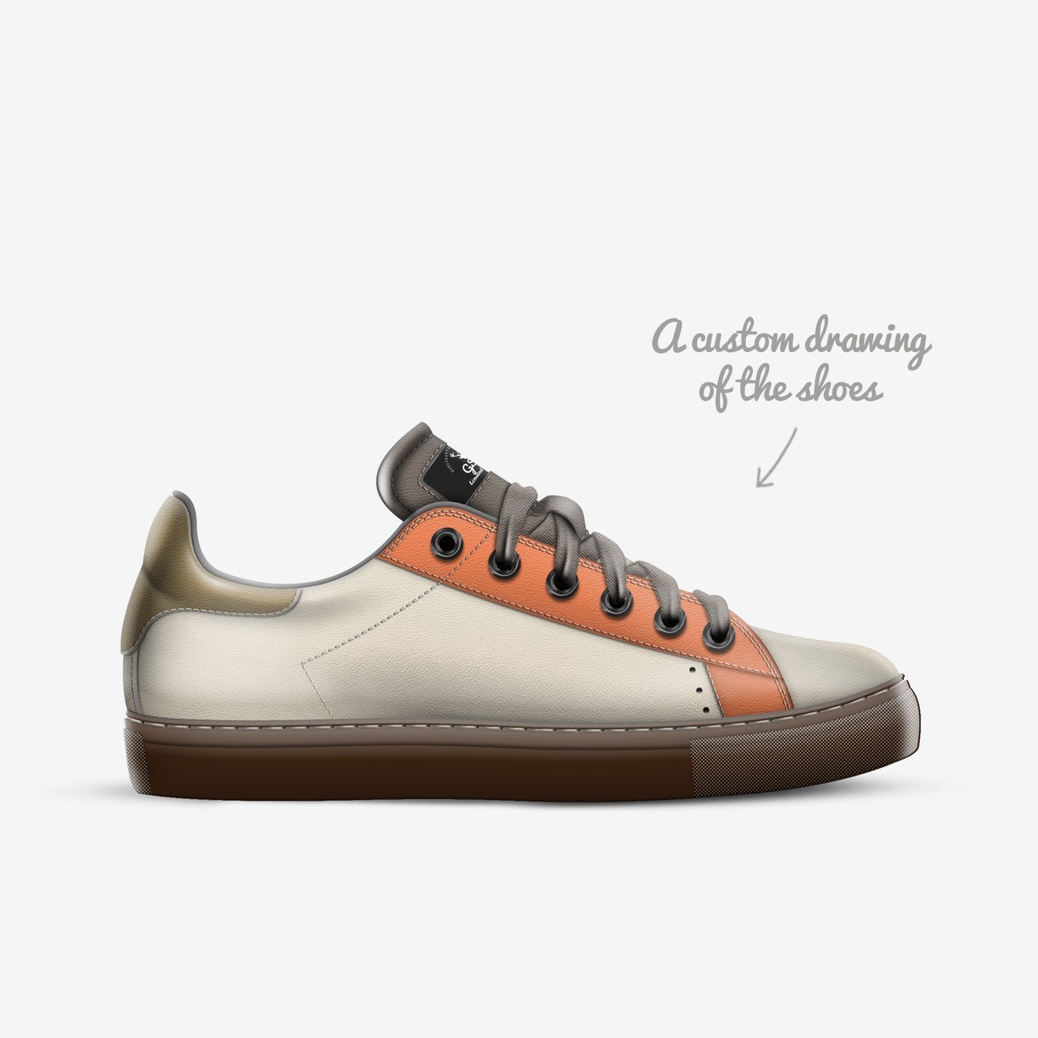 Galai custom made in Italy shoes by Glaize Ranara | Sketch view