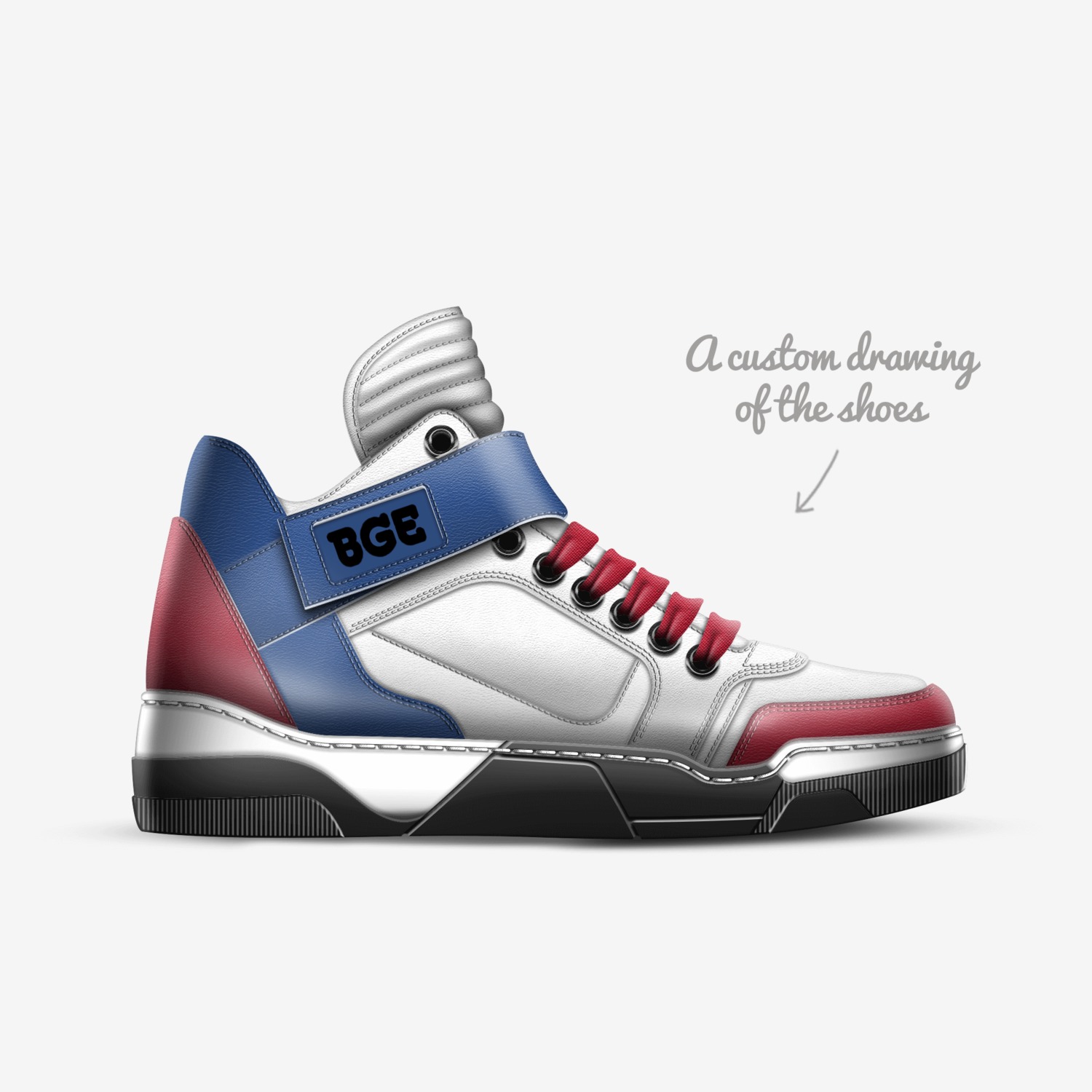 Knights Snow Agire custom made in Italy shoes by Being Great Every Day | Sketch view