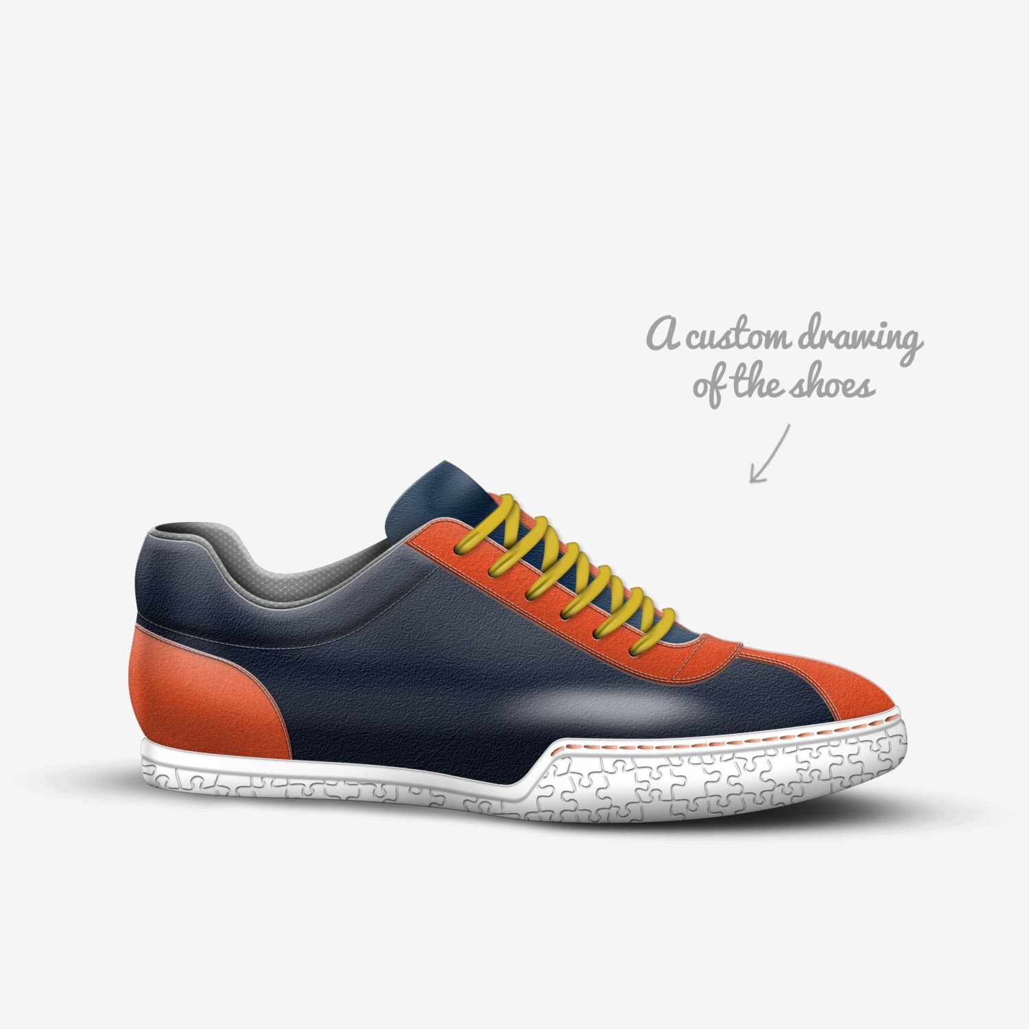 Allstars* Funky custom made in Italy shoes by Stéphane Juban | Sketch view