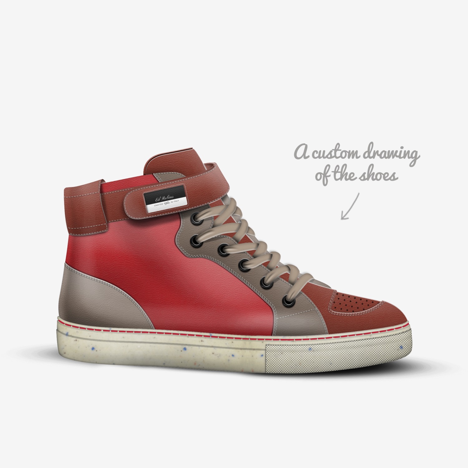 Ed Robins  custom made in Italy shoes by Ed Robins | Sketch view