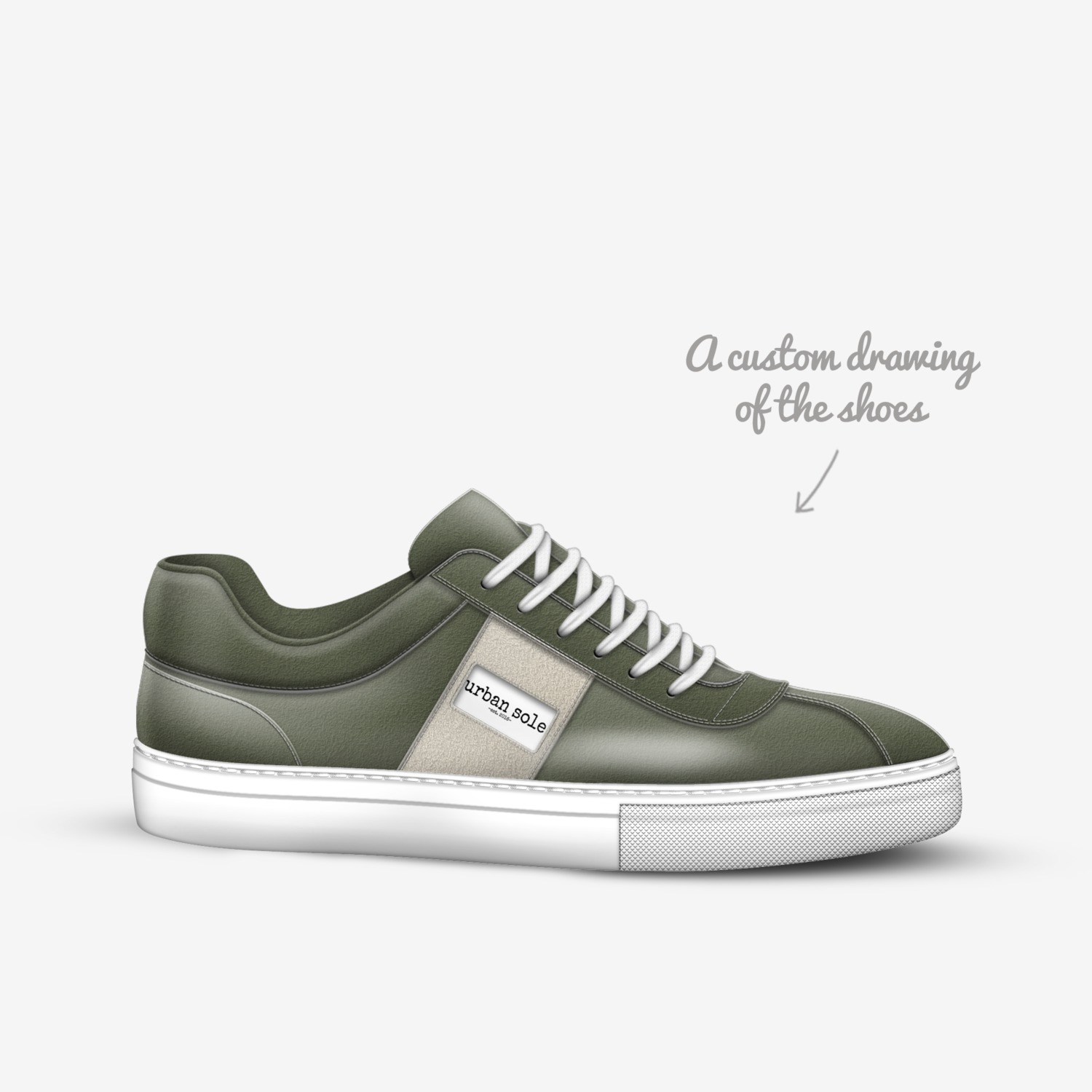 urban sole custom made in Italy shoes by Aislinn Light | Sketch view