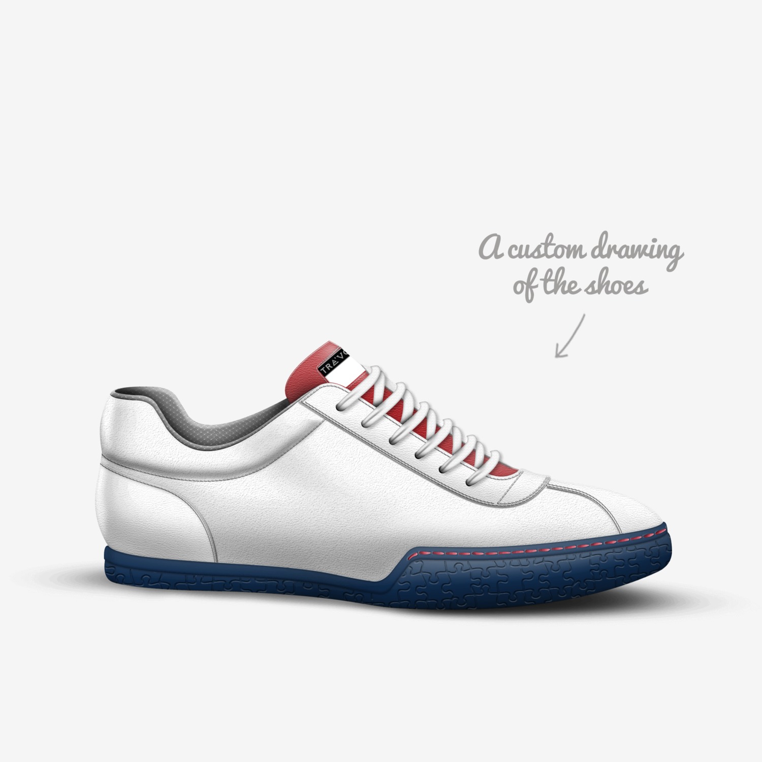 eastside custom made in Italy shoes by Travis Hatcher | Sketch view