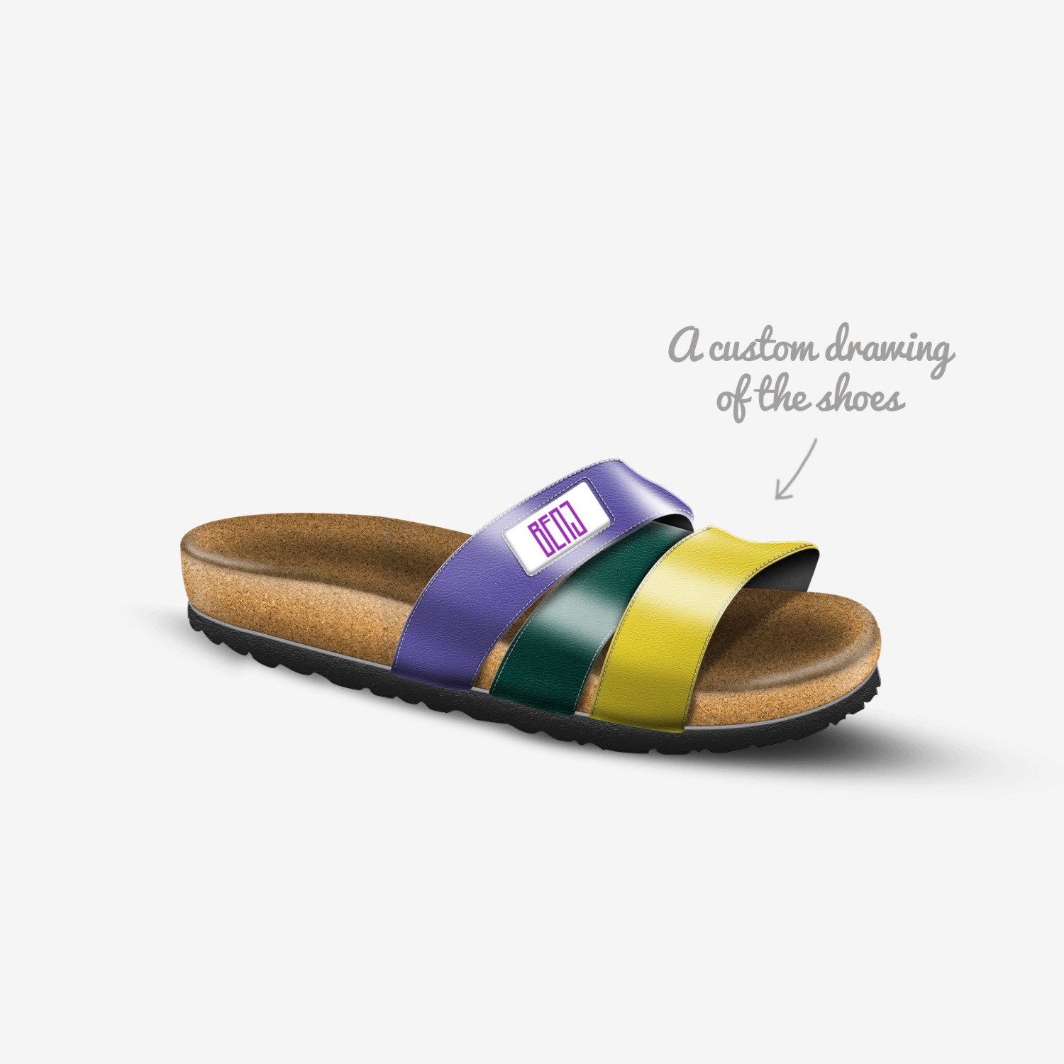 benj custom made in Italy shoes by BENJ-URBAN APPAREL. SINCE.2012 | Sketch view