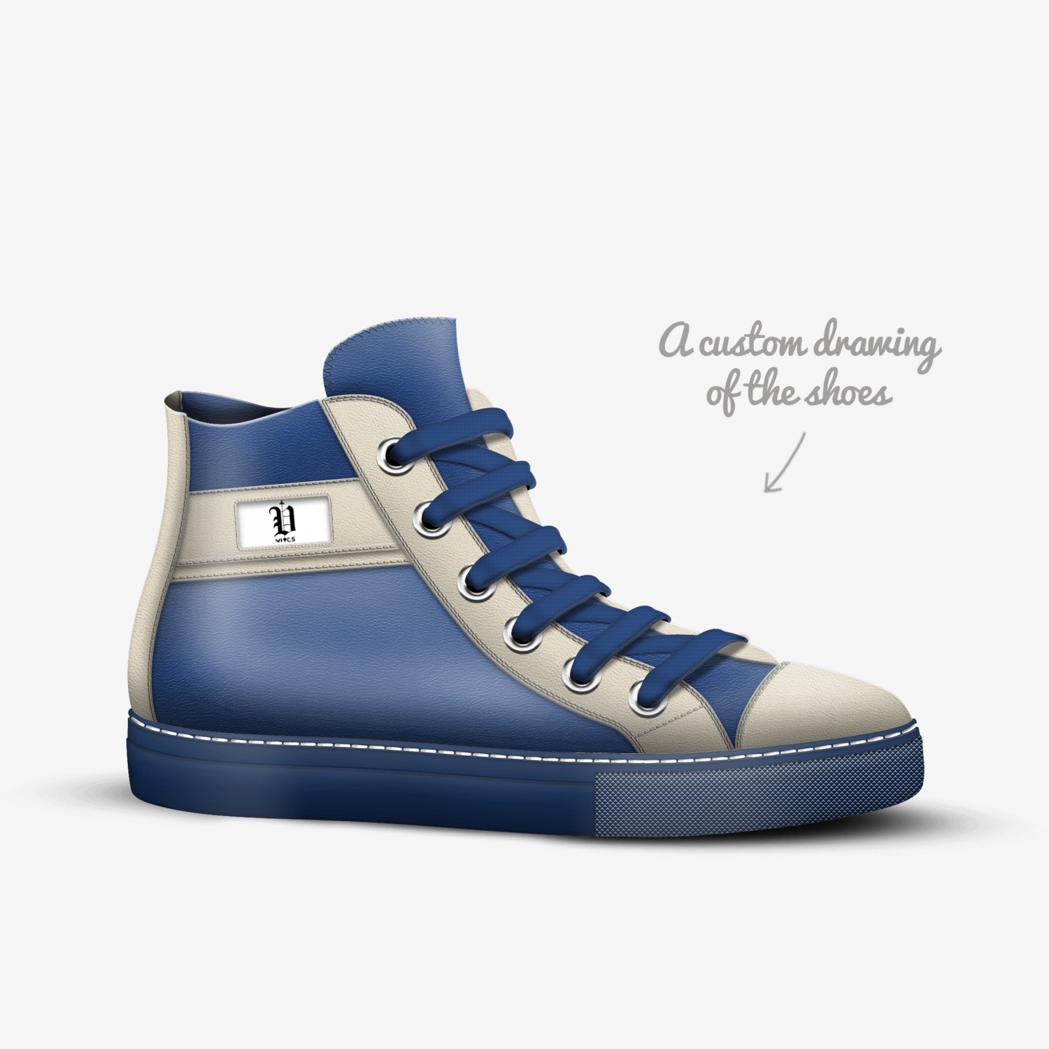 vics ice custom made in Italy shoes by Brayden Murphy | Sketch view