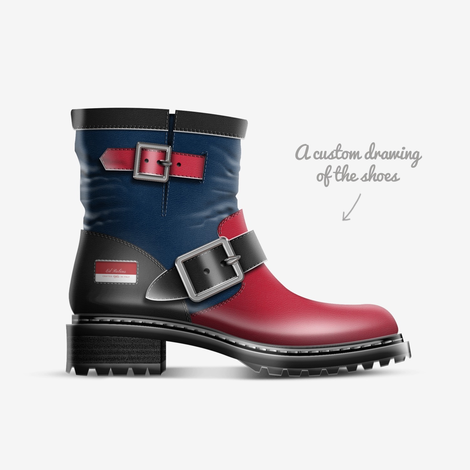 Ed Robins custom made in Italy shoes by Ed Robins | Sketch view