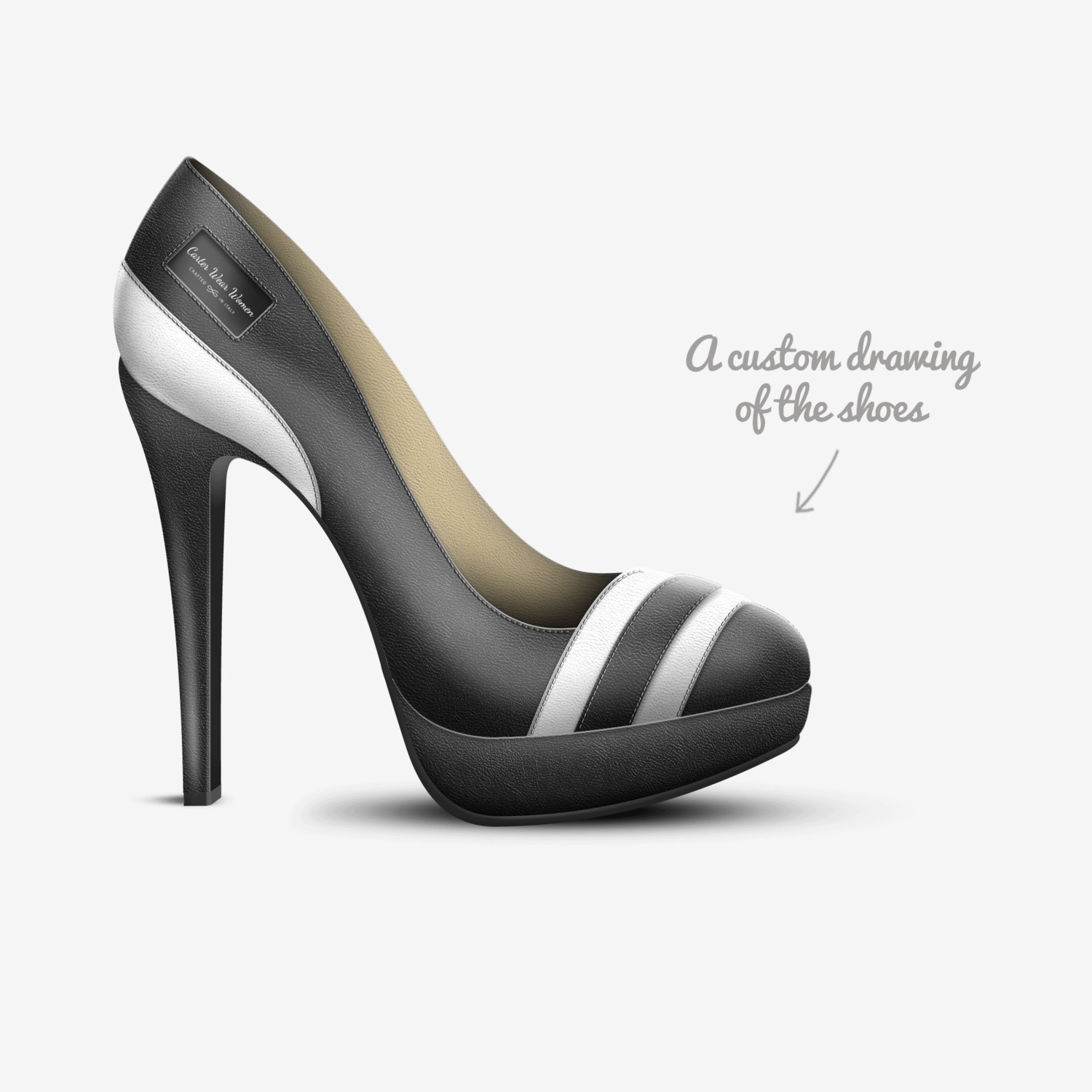 CWW1 custom made in Italy shoes by Ryan Carter | Sketch view