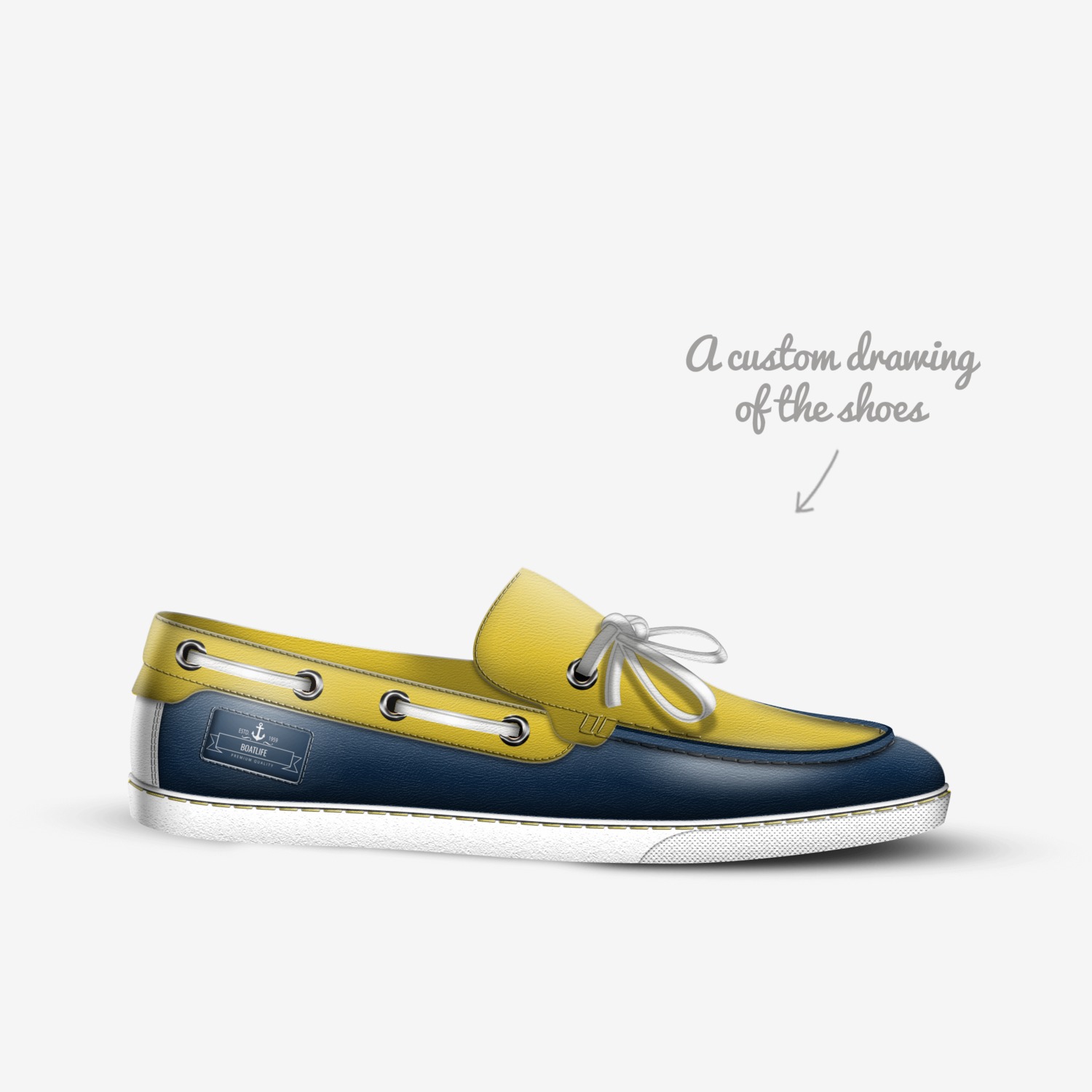 BoatLife  custom made in Italy shoes by Troy Taylor | Sketch view
