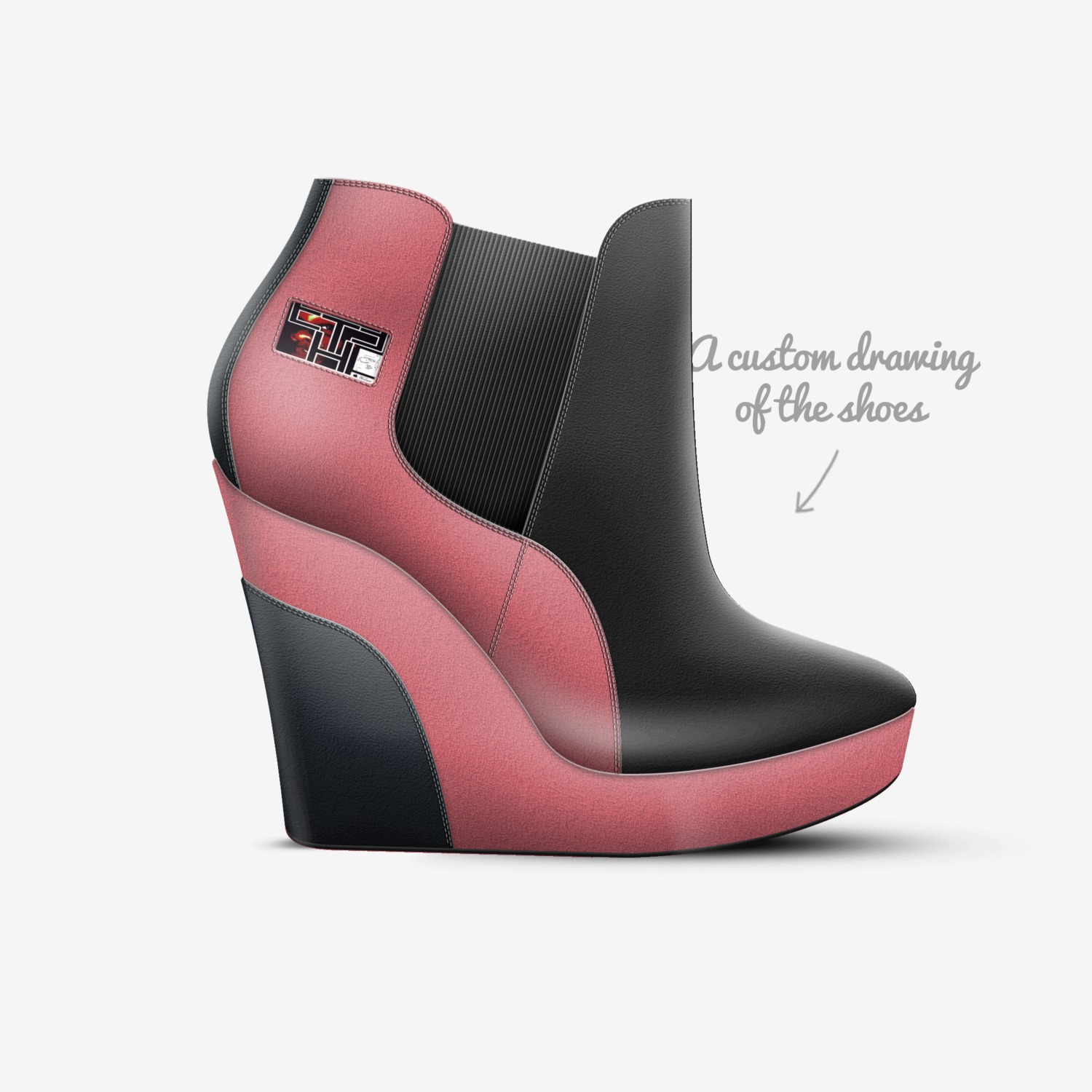 Eethg custom made in Italy shoes by Terrence Herschel Gay | Sketch view
