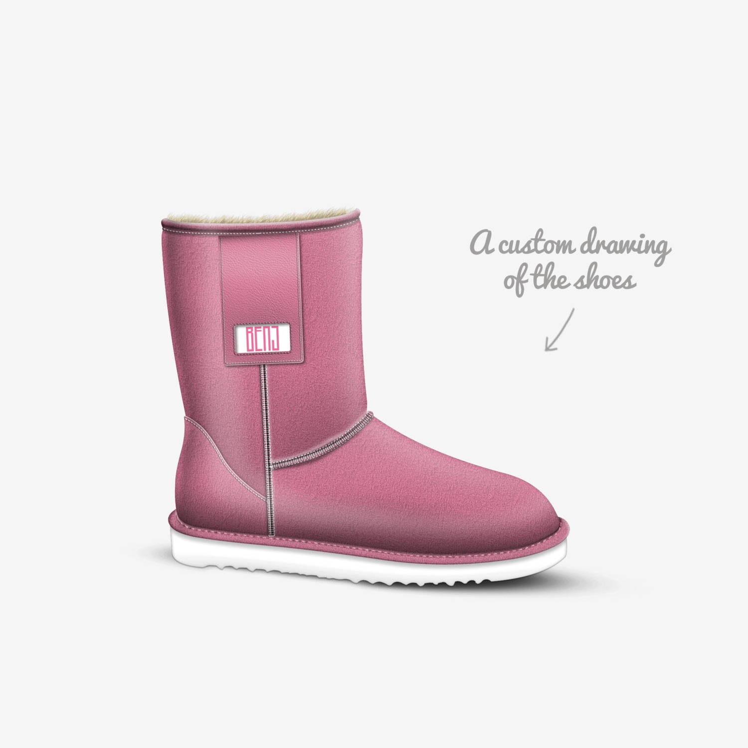 benj custom made in Italy shoes by BENJ-URBAN APPAREL. SINCE.2012 | Sketch view