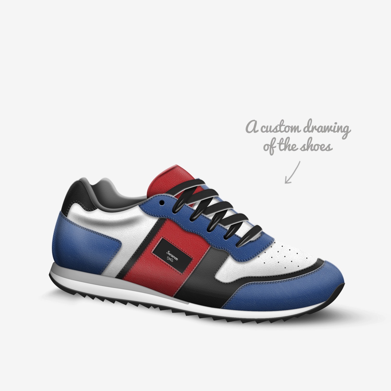 Swaven custom made in Italy shoes by Stephen Amos | Sketch view