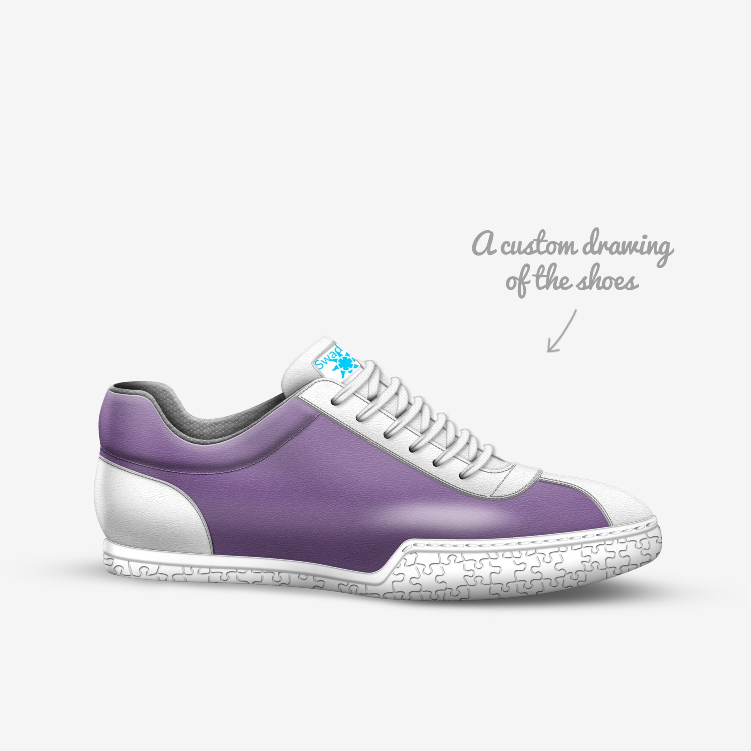 swade custom made in Italy shoes by Solomon Thompson | Sketch view
