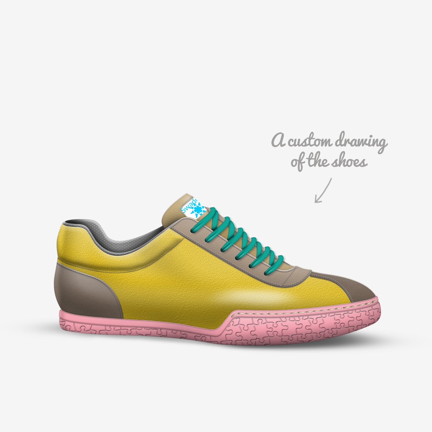 swade custom made in Italy shoes by Solomon Thompson | Sketch view