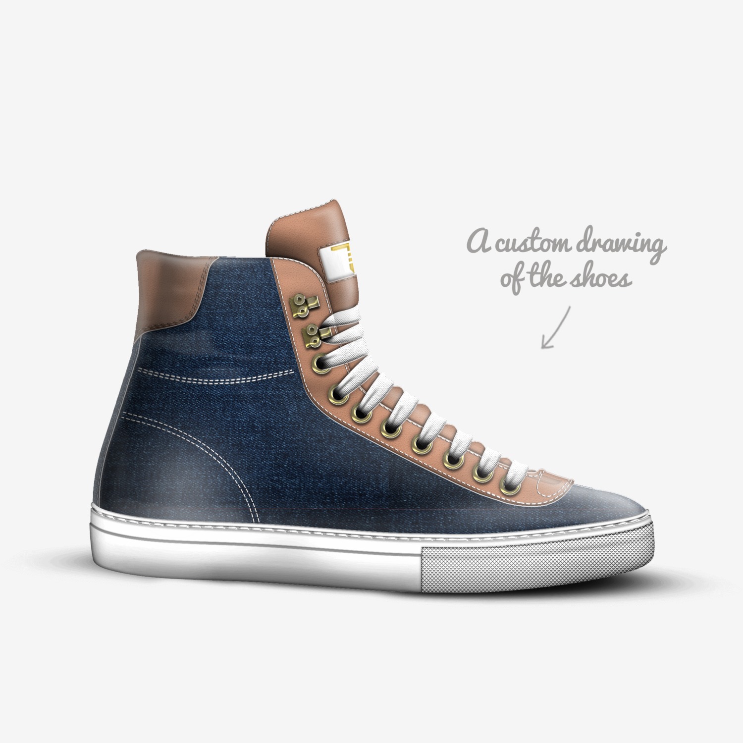 2 custom made in Italy shoes by Lamont Sanders | Sketch view