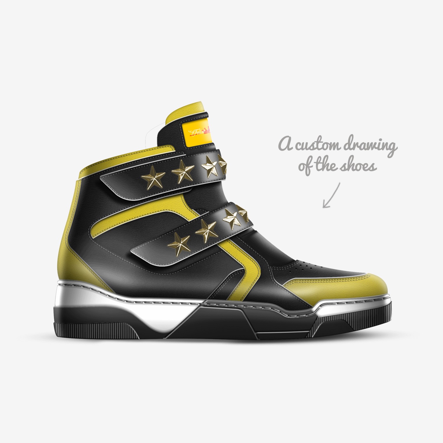 Felise KaBobo custom made in Italy shoes by Shamsud-din King | Sketch view