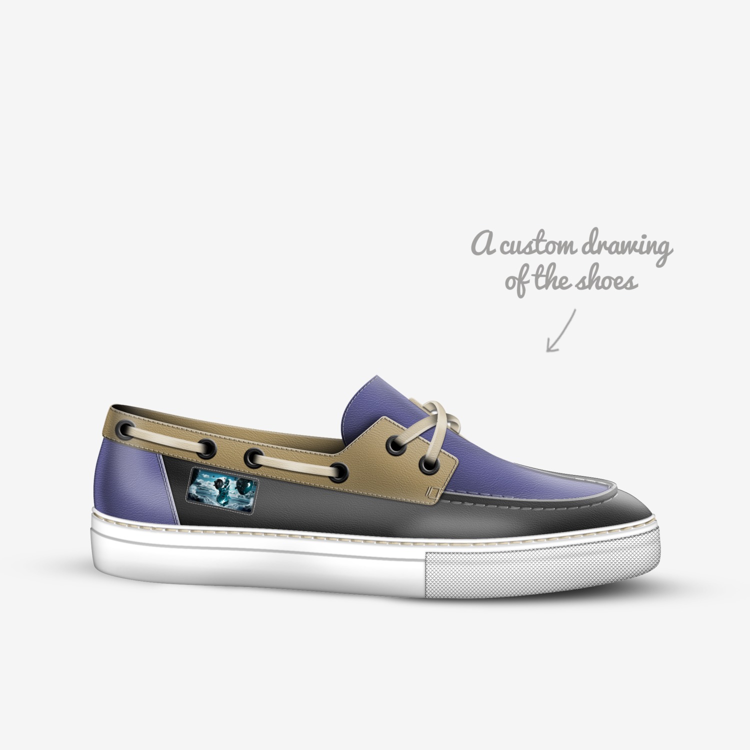 OvOs custom made in Italy shoes by Raydaun Page | Sketch view