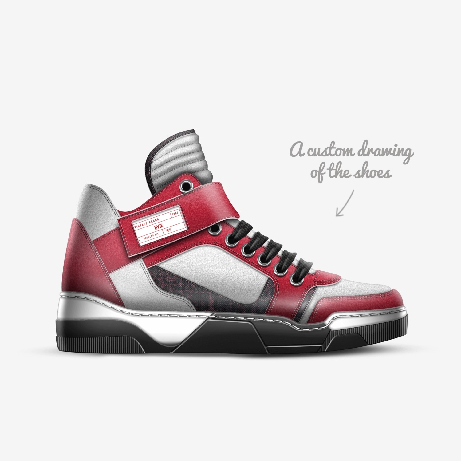 ByJK custom made in Italy shoes by Johnathan Kelly | Sketch view