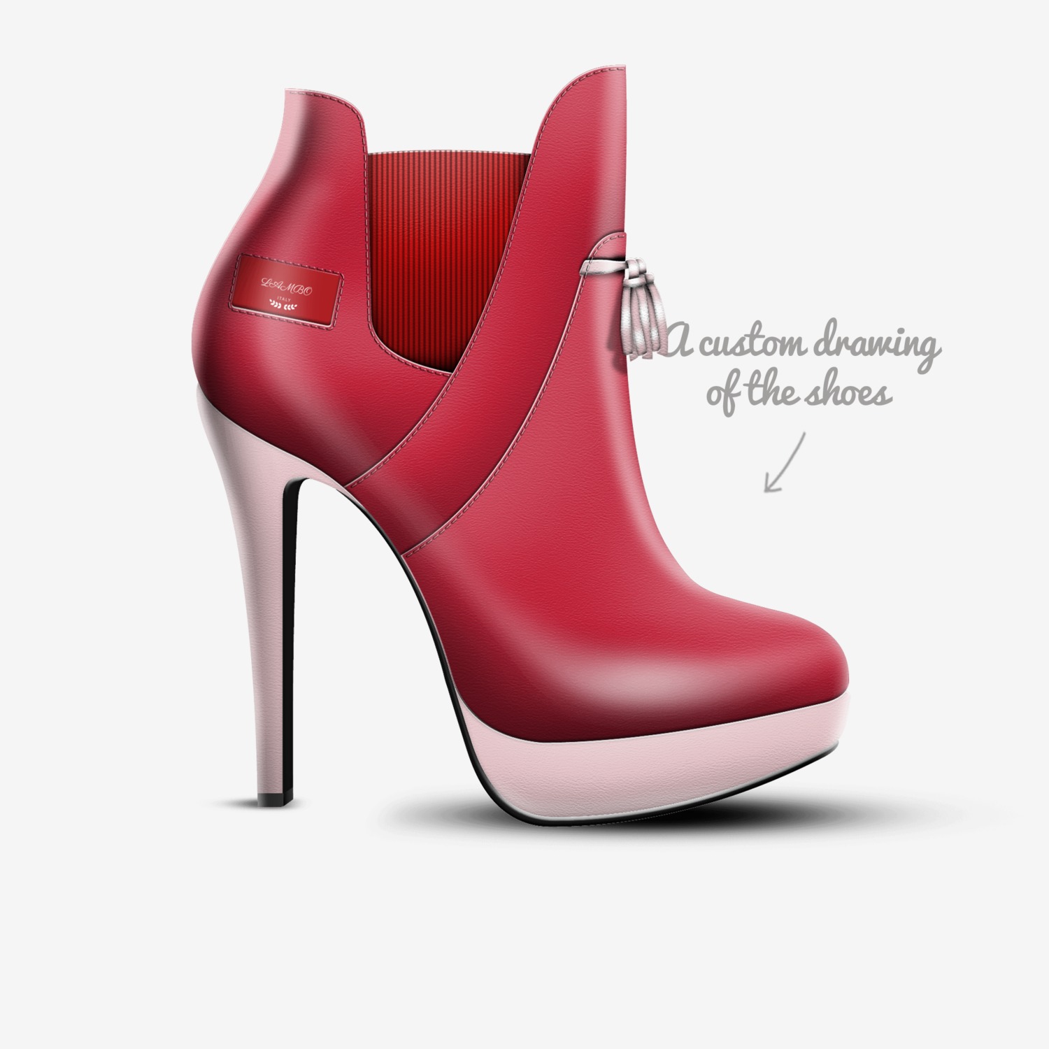 LAMBO custom made in Italy shoes by Lam Huynh | Sketch view