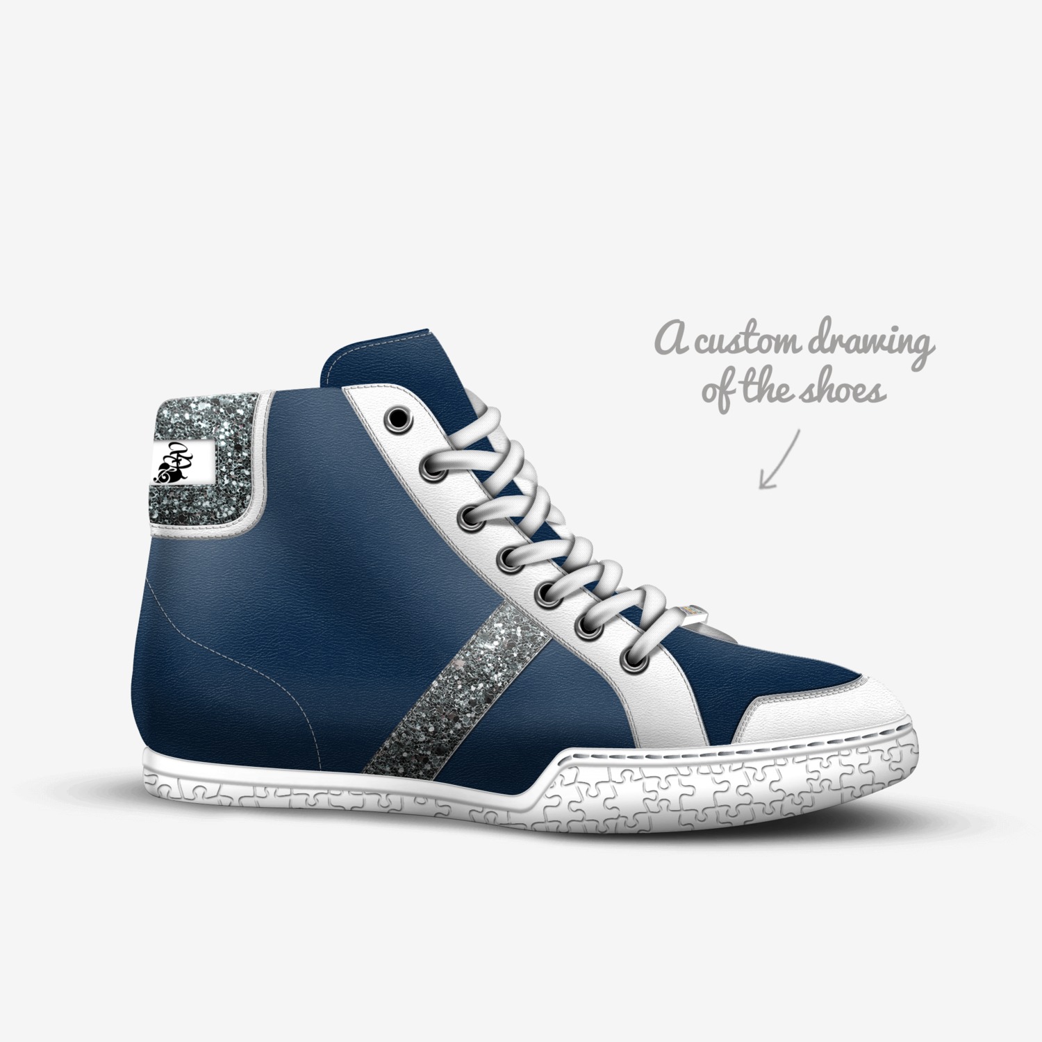 🅠🅤🅔🅚 DIΞM custom made in Italy shoes by ķ ķ | Sketch view