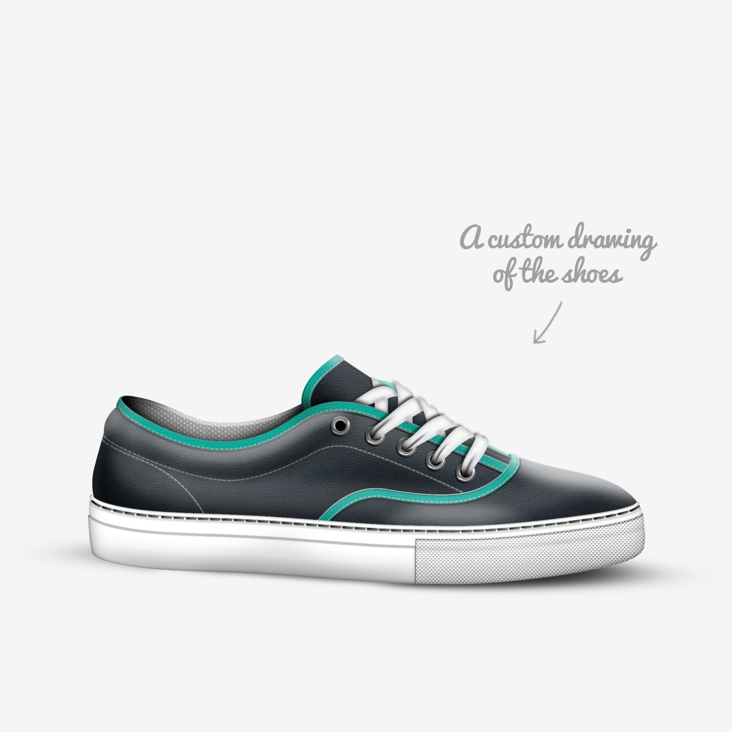 Rozays custom made in Italy shoes by Raydaun Page | Sketch view