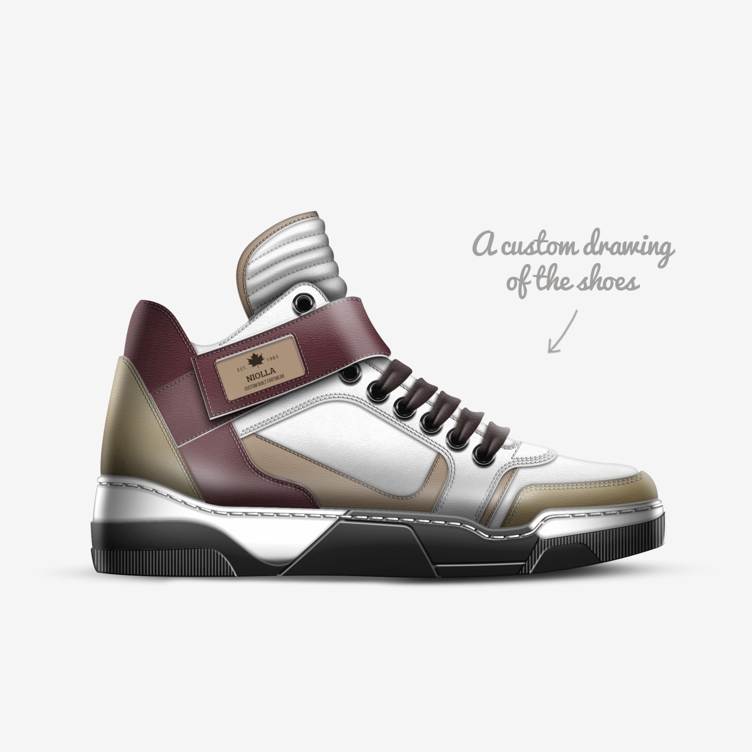 Ming Ming custom made in Italy shoes by Nicky M | Sketch view