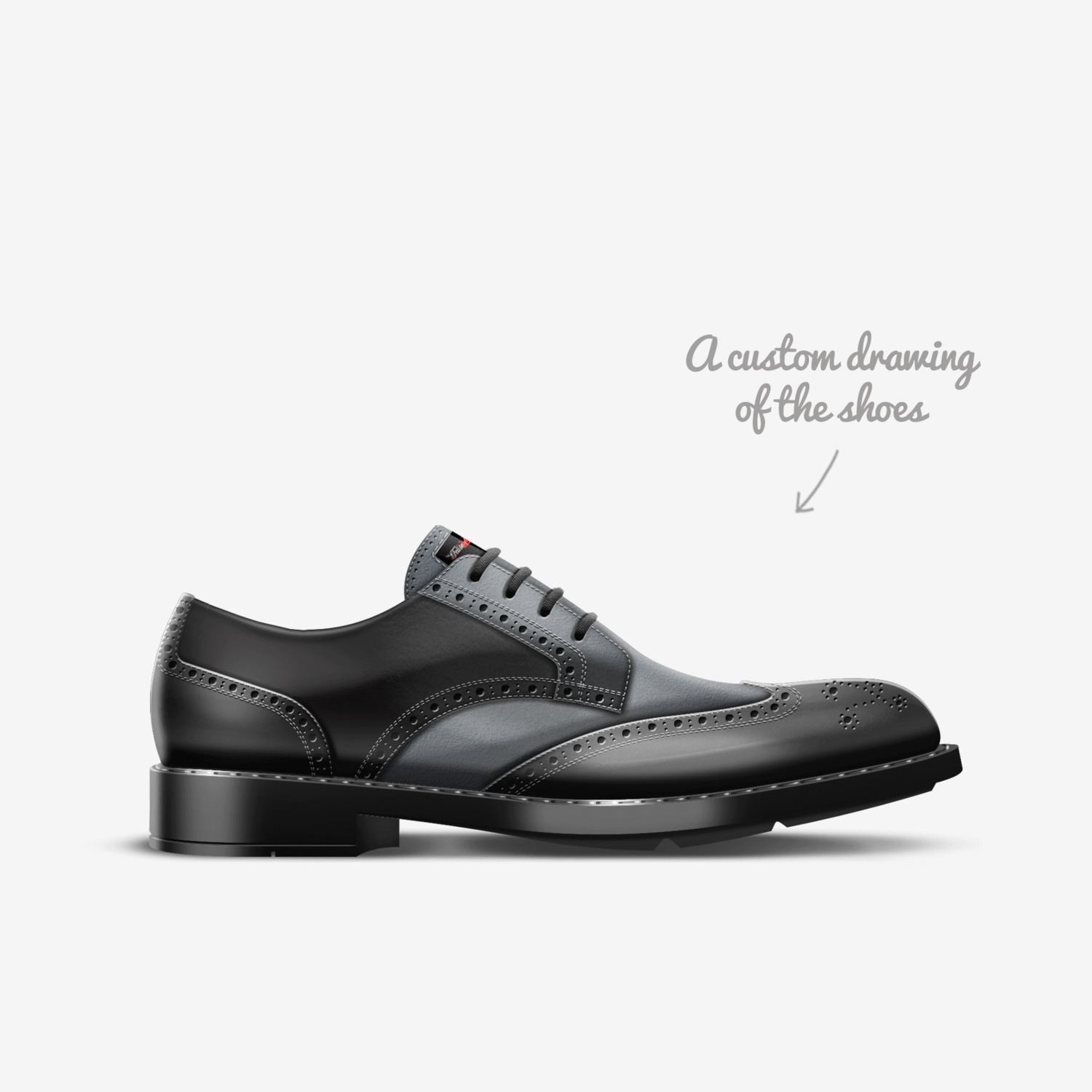 Felise KaBobo custom made in Italy shoes by Shamsud-din King | Sketch view