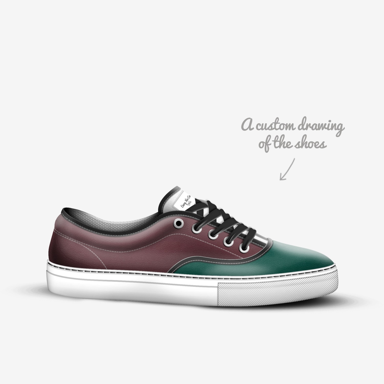 Envy custom made in Italy shoes by Latoya Leonard-wrighten | Sketch view
