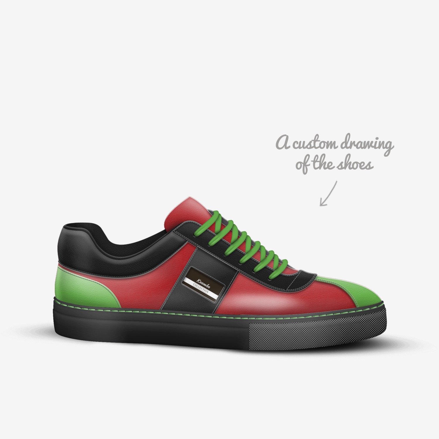Kuumba custom made in Italy shoes by Chris Tyrell | Sketch view