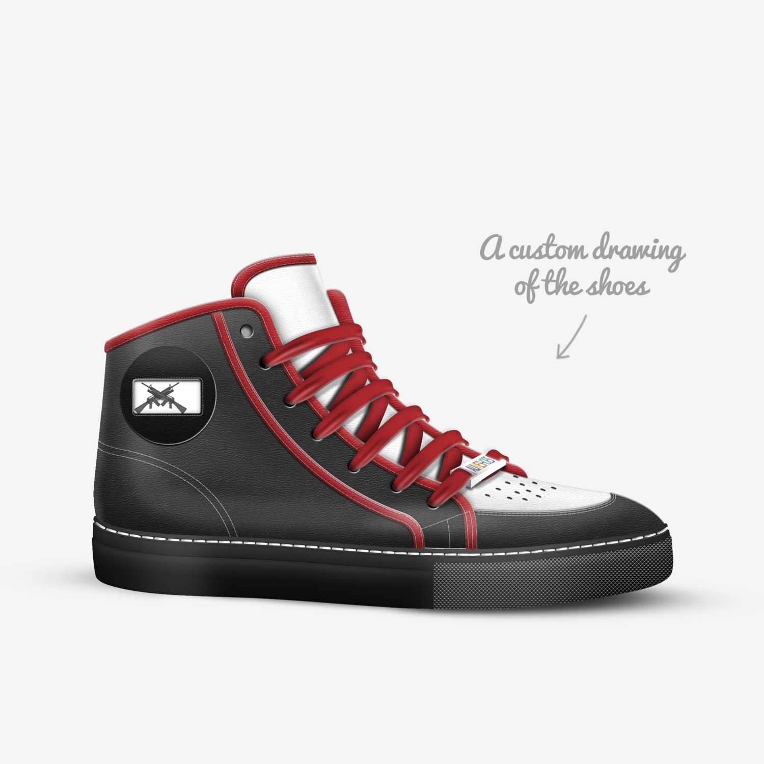 Chi-Racks custom made in Italy shoes by Chris Wright | Sketch view