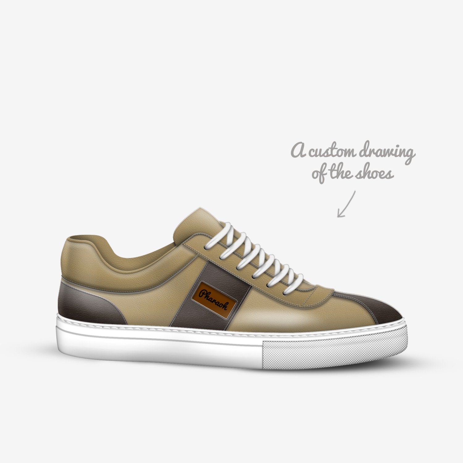 Pharaoh custom made in Italy shoes by Horacio Garcia | Sketch view