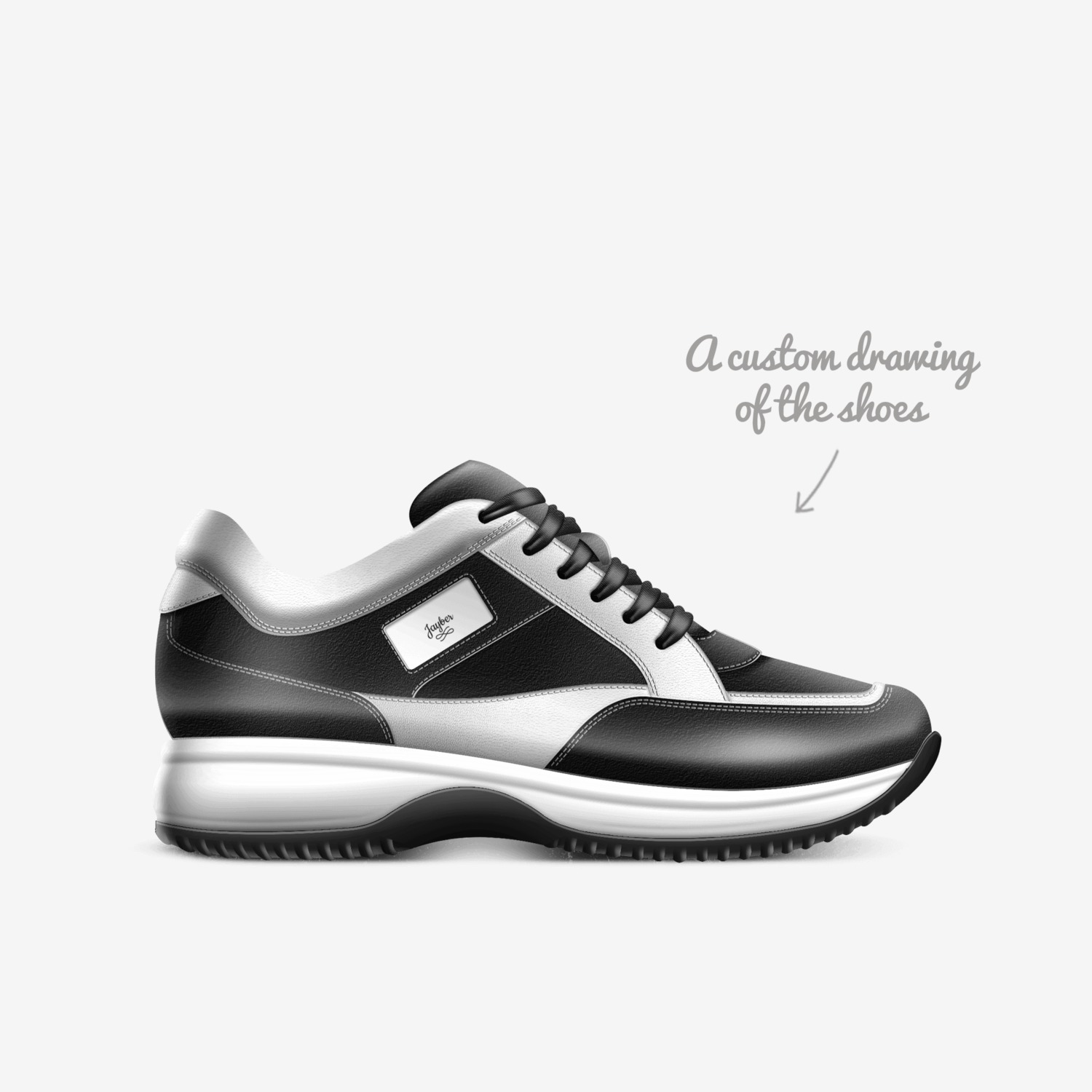 Jayber custom made in Italy shoes by Jeremiah Raber | Sketch view