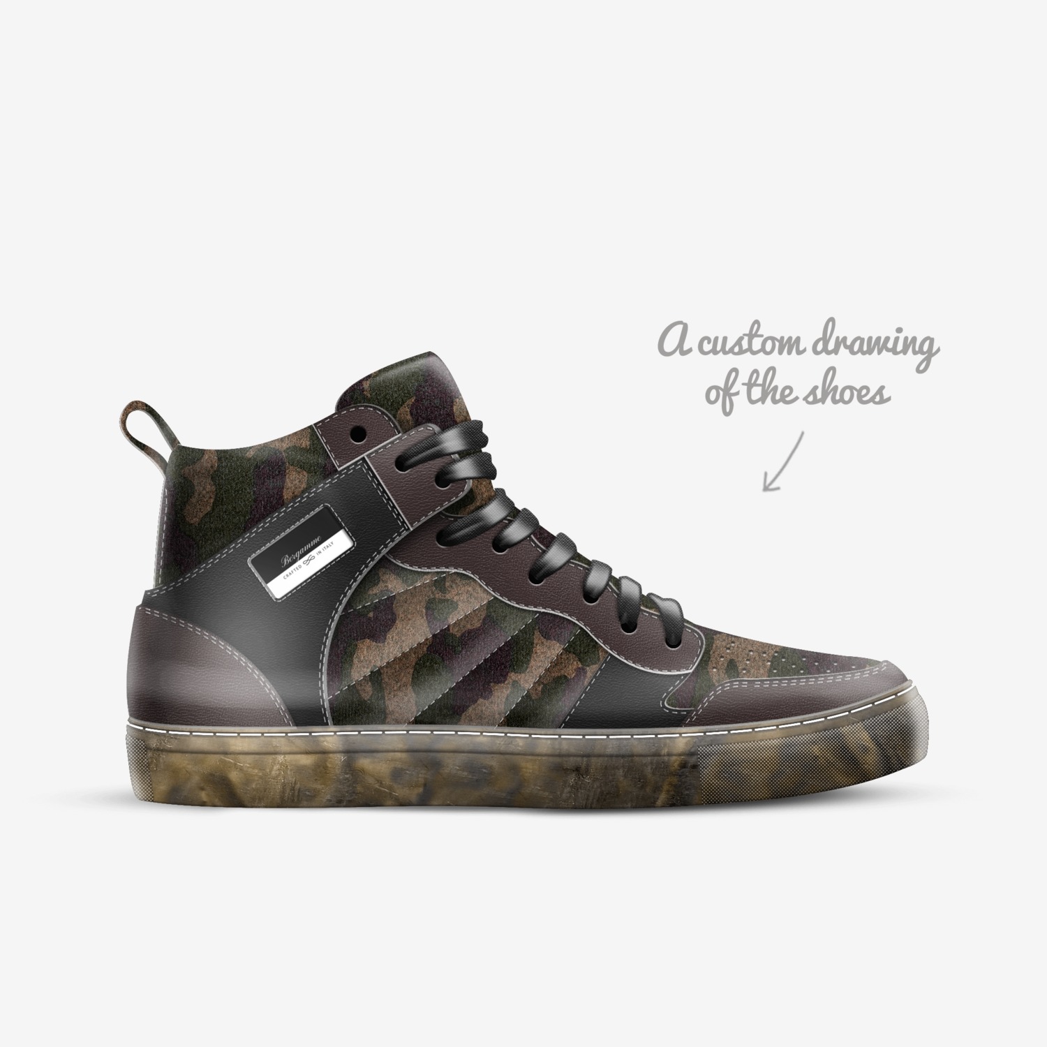Bergamme custom made in Italy shoes by Bergamme Bergamme | Sketch view