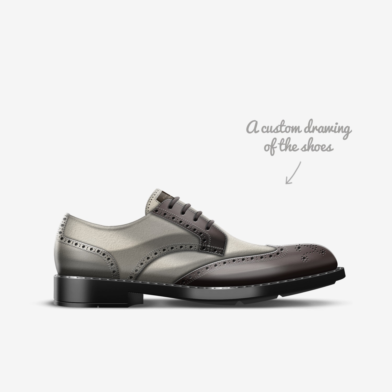 Five Boros custom made in Italy shoes by Cedric Streeter | Sketch view